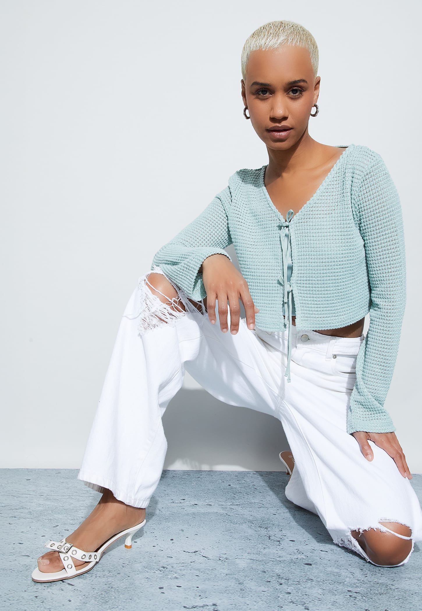 GINGER Textured Crop Top with Camisole-picture-24