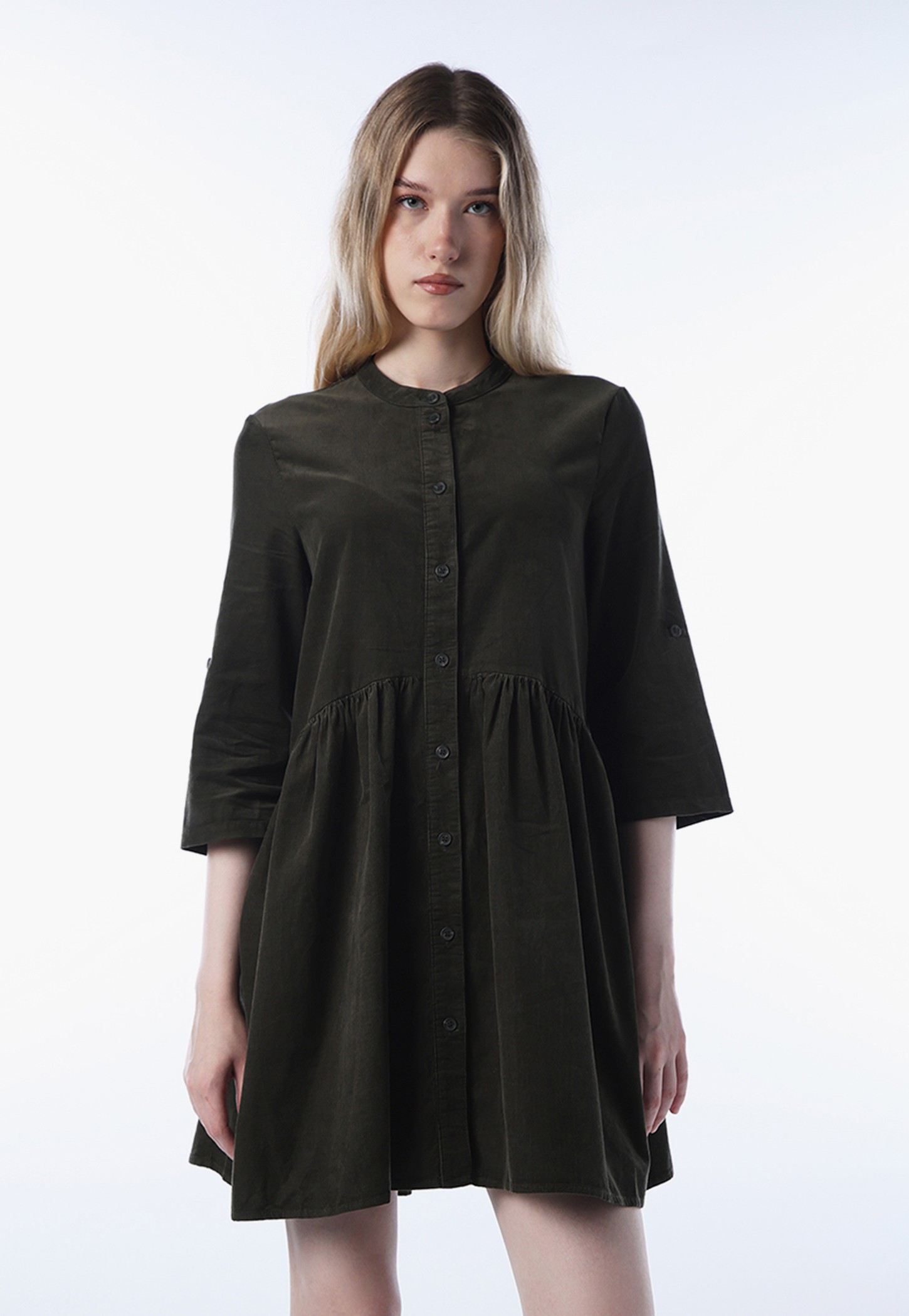 ONLY Corduroy Textured Shirt Dress-picture-54