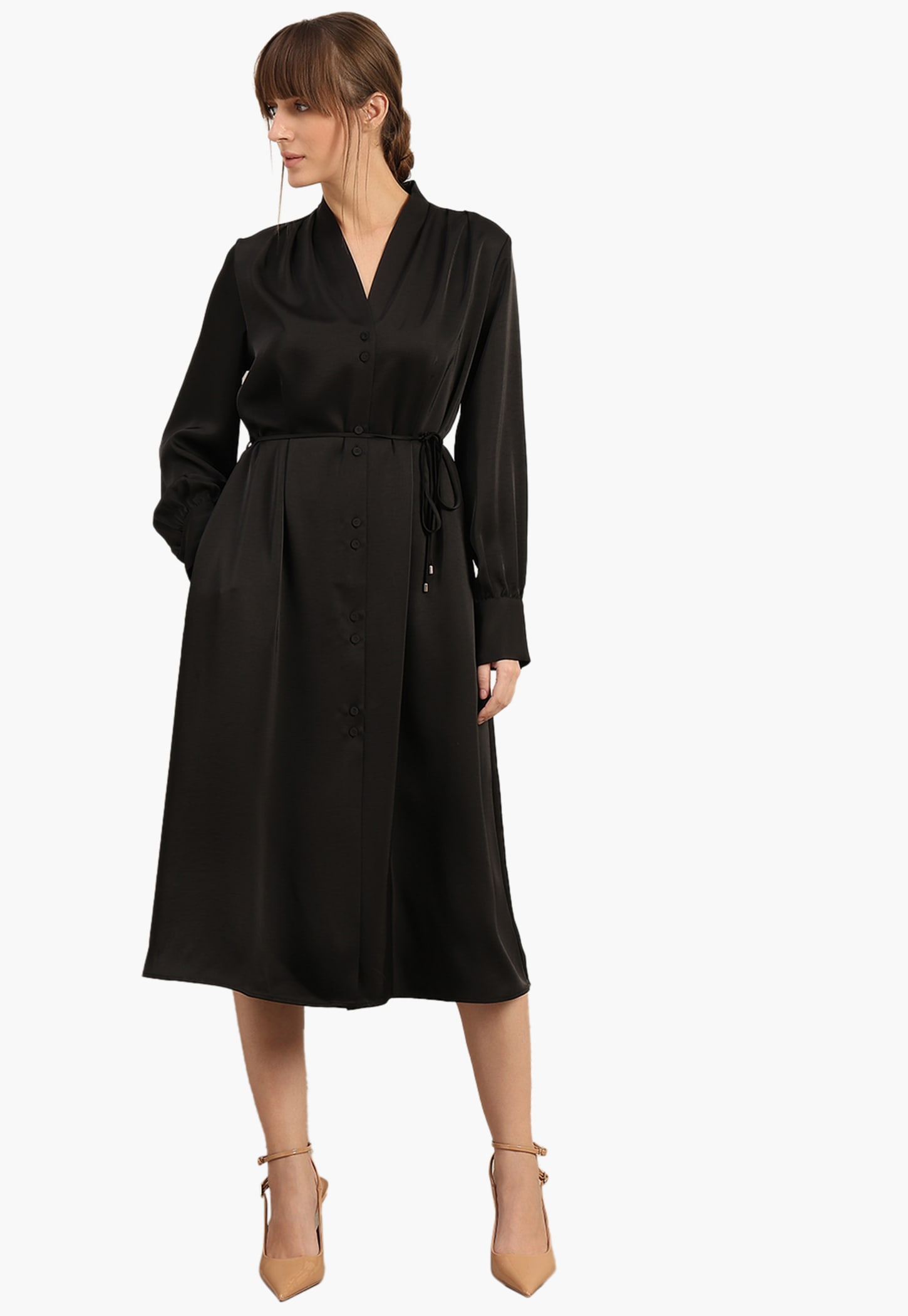 VERO MODA Solid A-line Dress-picture-21