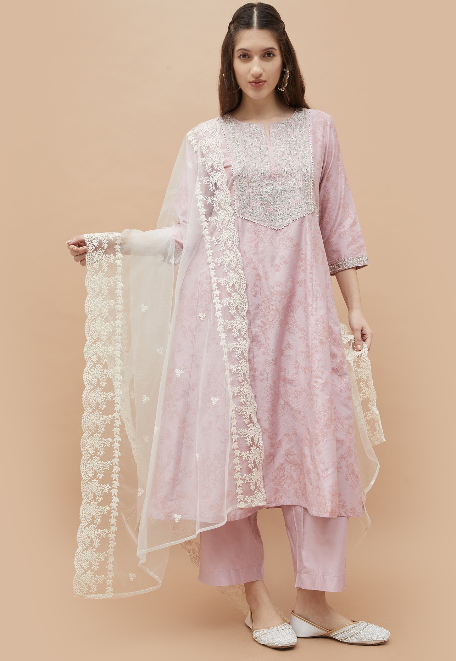 MELANGE Embroidered Dupatta-picture-18