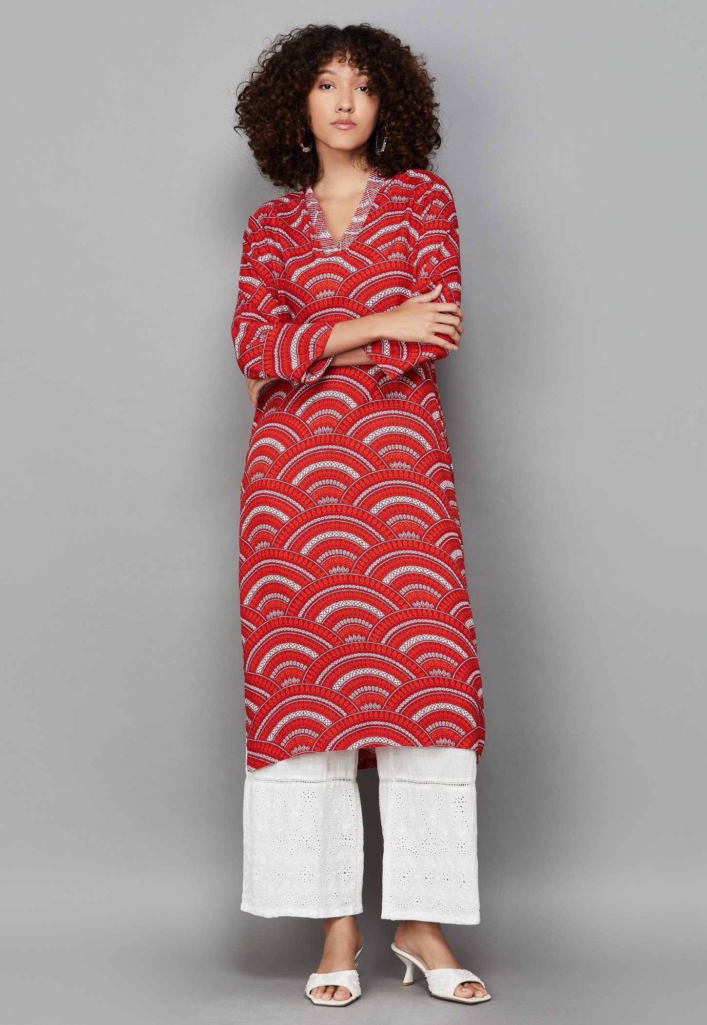 BIBA Ethnic Motif Print Straight Kurta-picture-25