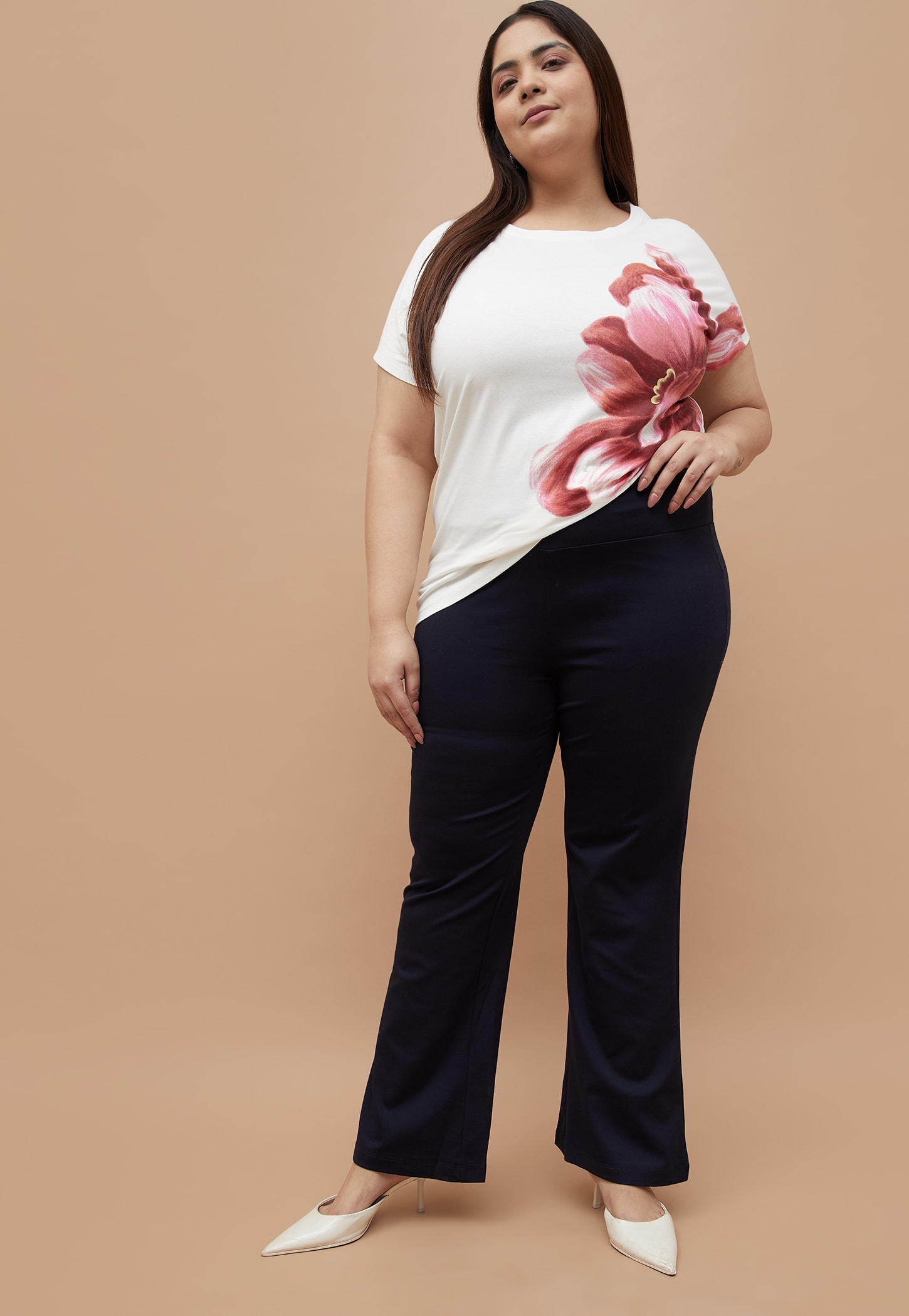 NEXUS Solid Flared Trousers-picture-24