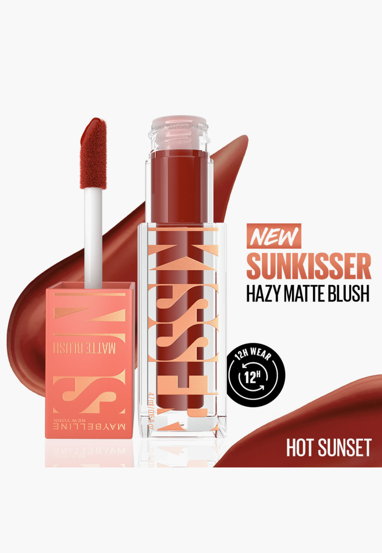MAYBELLINE NEW YORK Sunkisser Hazy Matte Blush - Hot Sunset - 4.7ml-picture-34