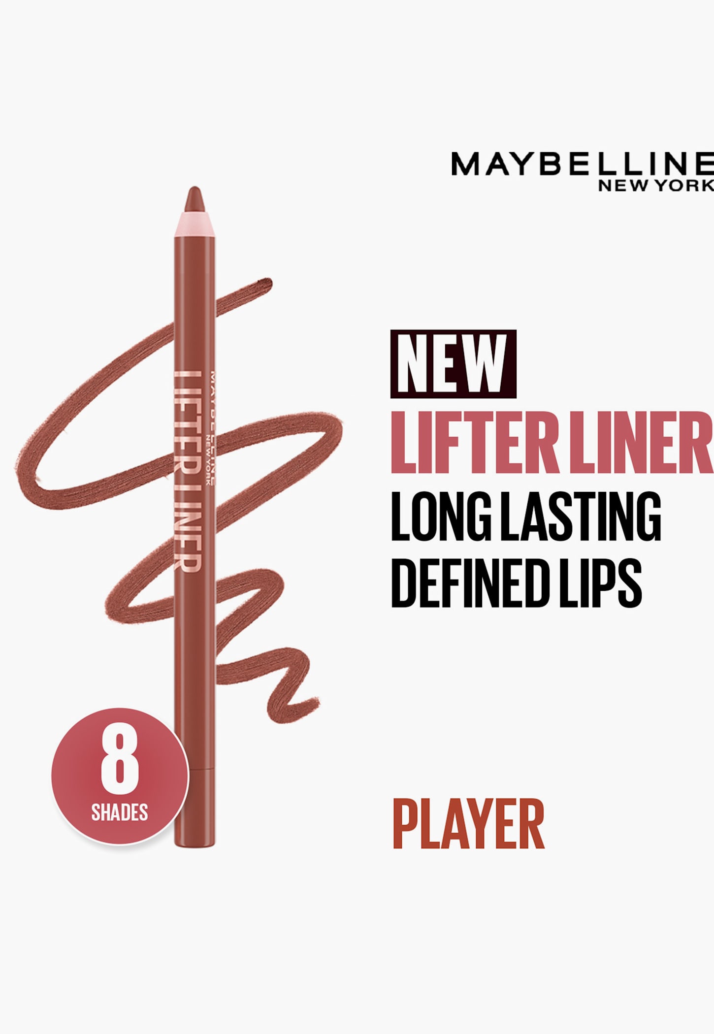 MAYBELLINE NEW YORK Lifter Liner Lip Liner Pencil with Hyaluronic Acid - Player - 1.2g-picture-13