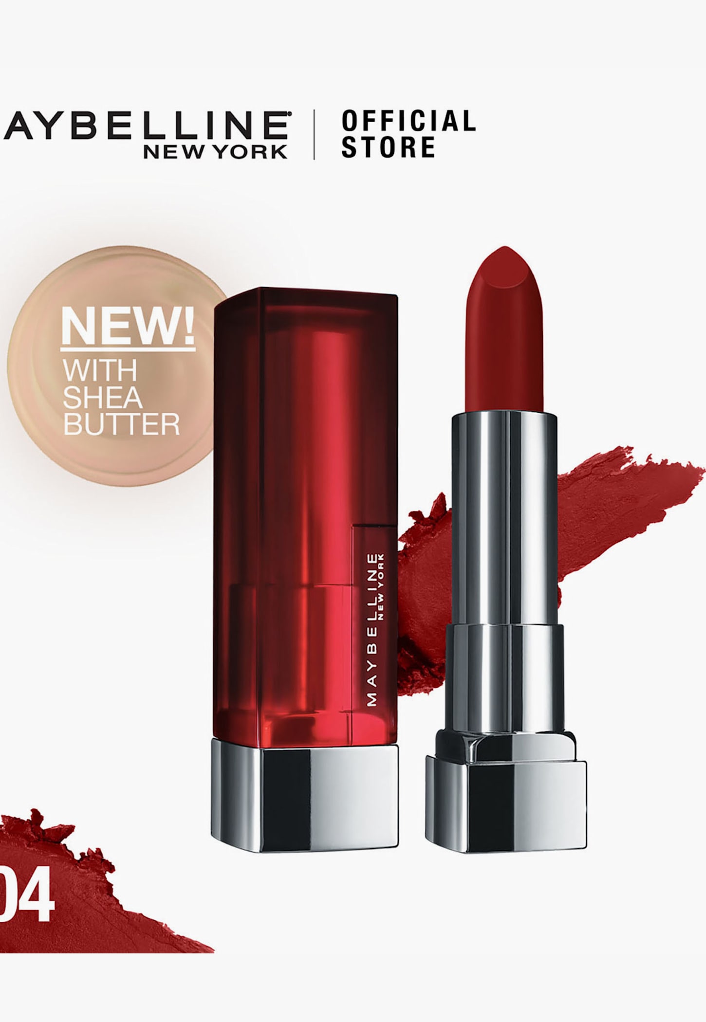 MAYBELLINE NEW YORK Color Sensational Creamy Matte Lipstick - 604 Moody Crimson - 3.9g-picture-21