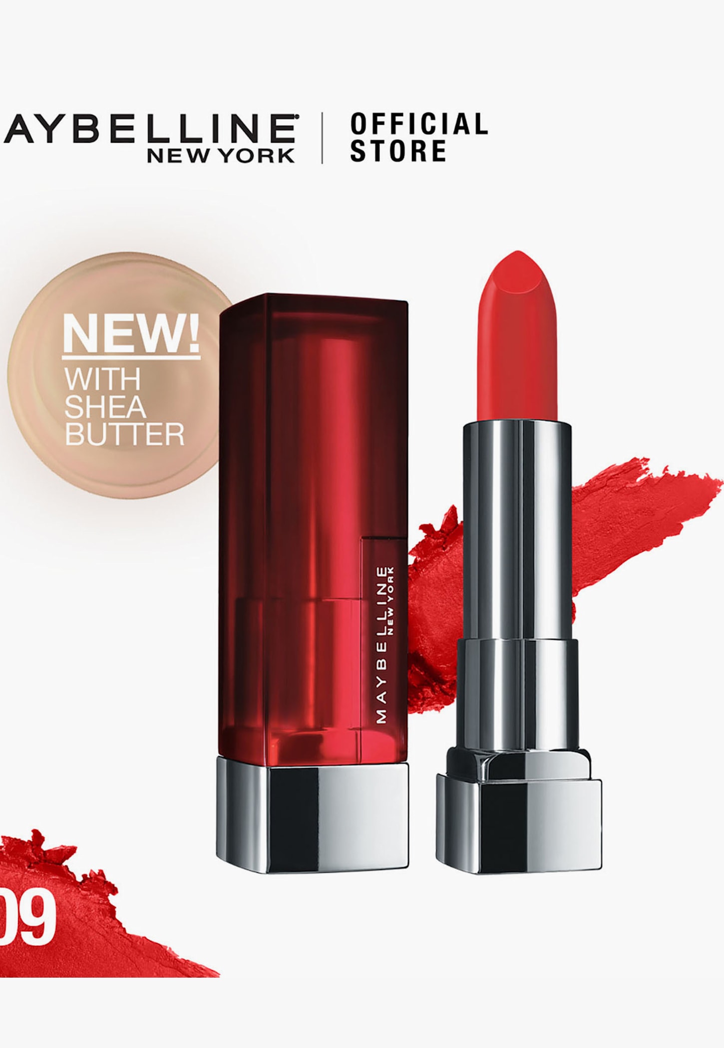MAYBELLINE NEW YORK Color Sensational Creamy Matte Lipstick - 609 Dynamite Red - 3.9g-image-31