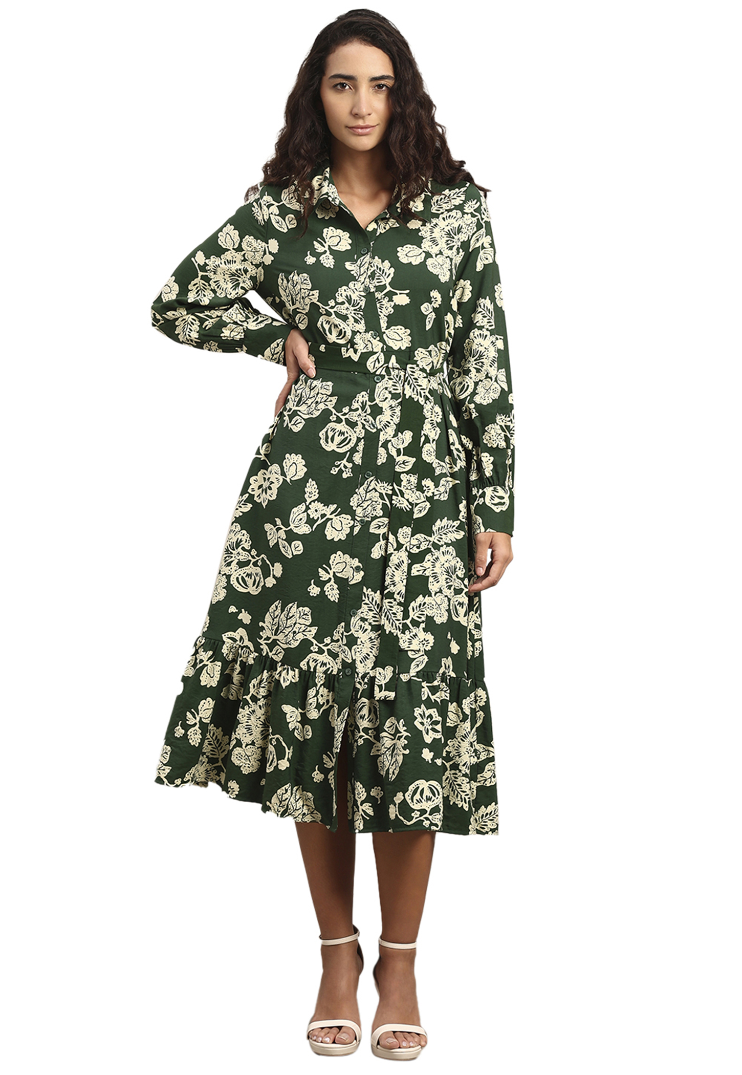 VERO MODA Floral Print Midi Dress-image-40