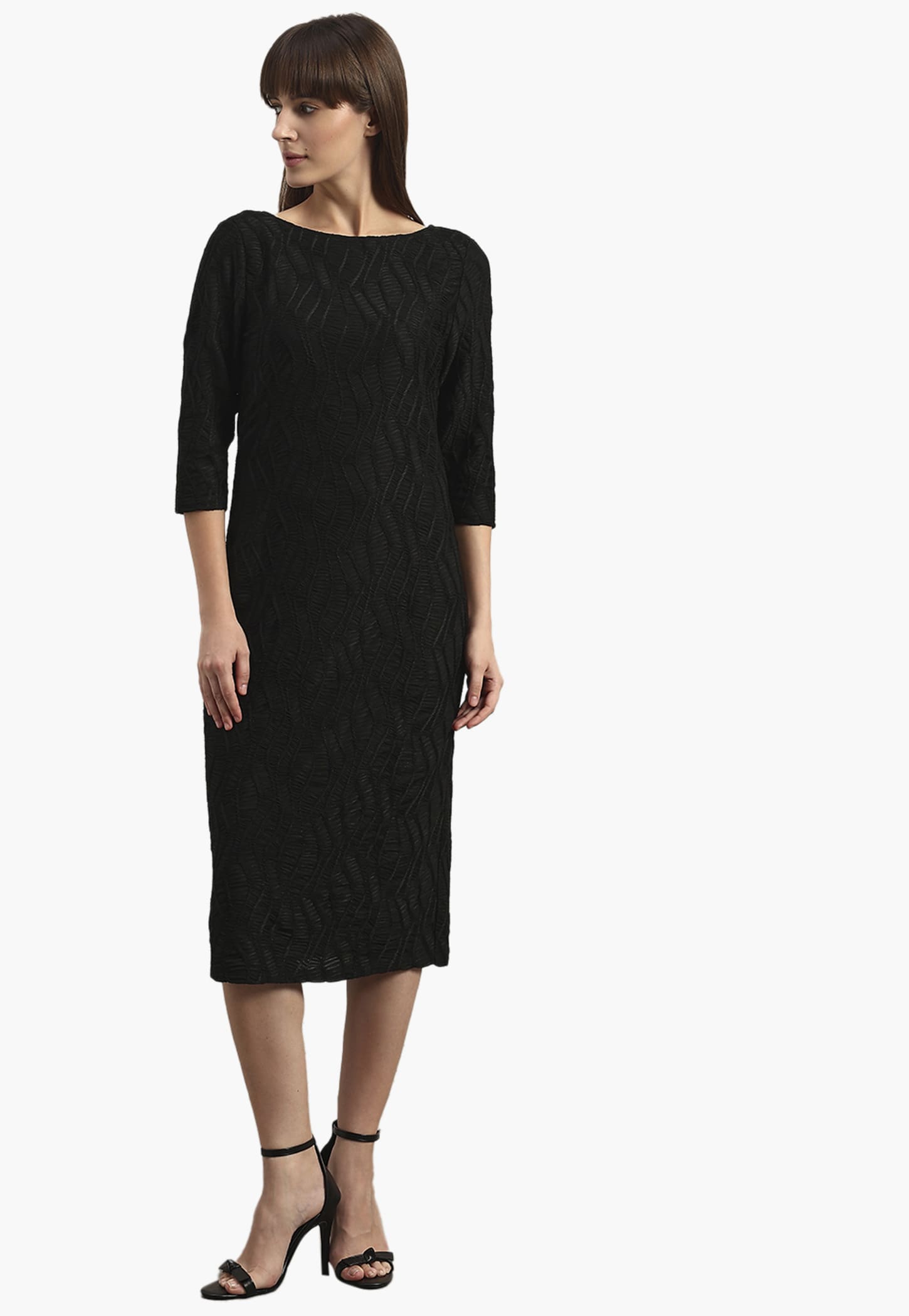 VERO MODA Self Design Shift Dress-picture-54
