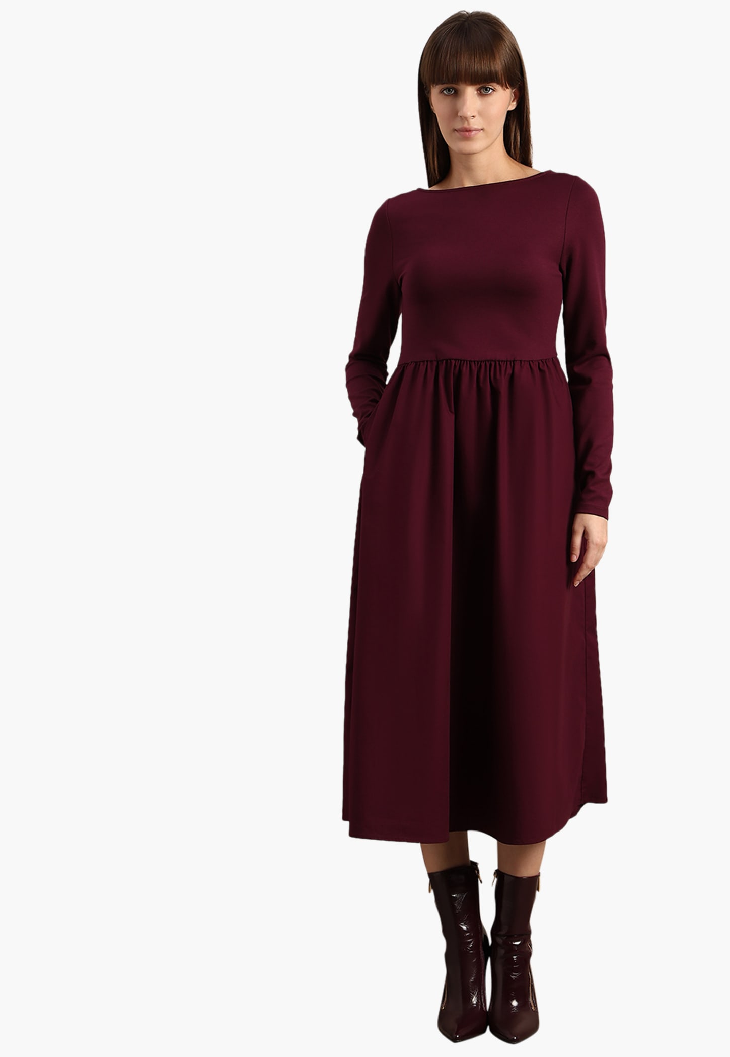 VERO MODA Solid A-line Dress-picture-25