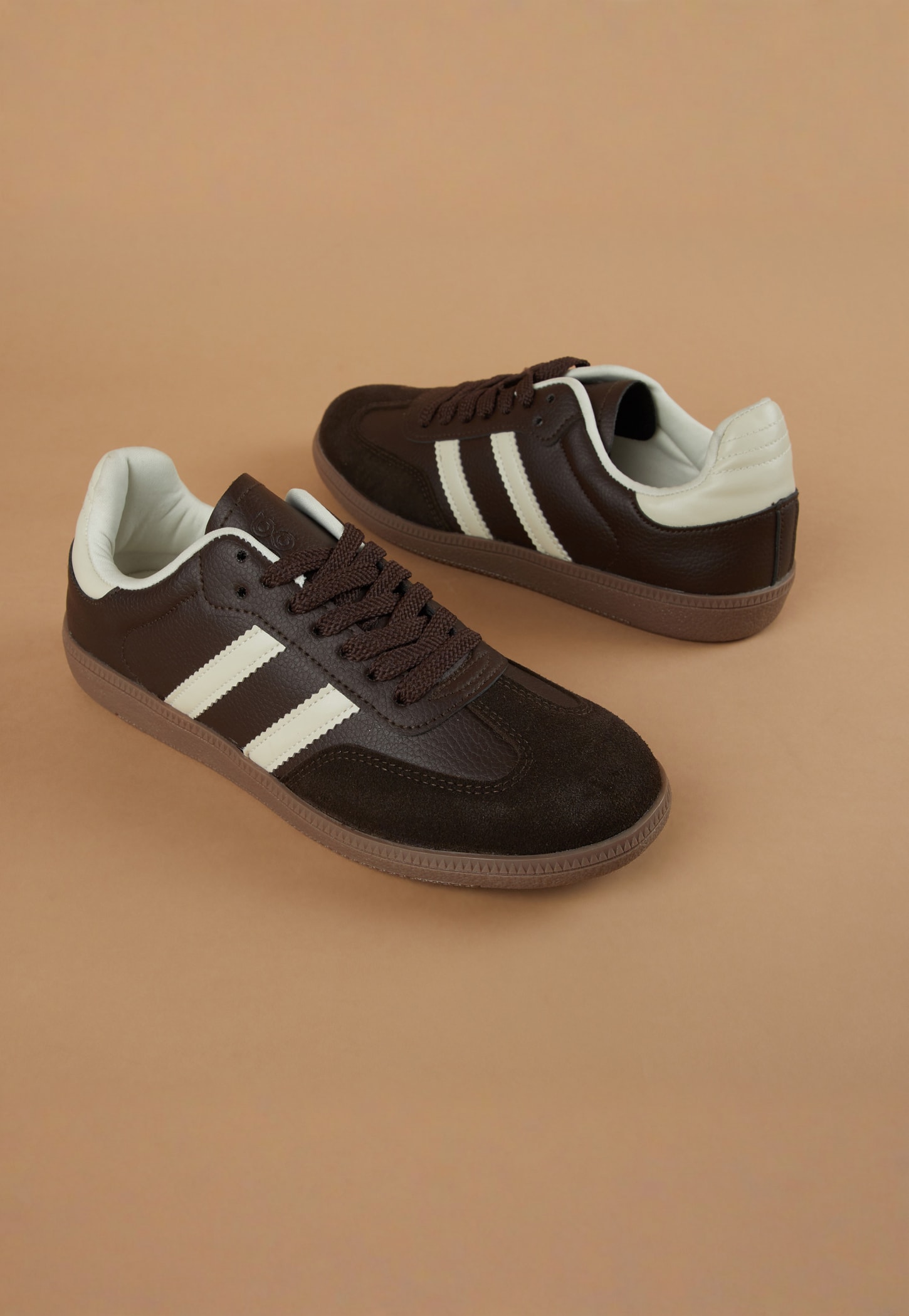 GINGER Striped Lace-Up Sneakers-picture-42