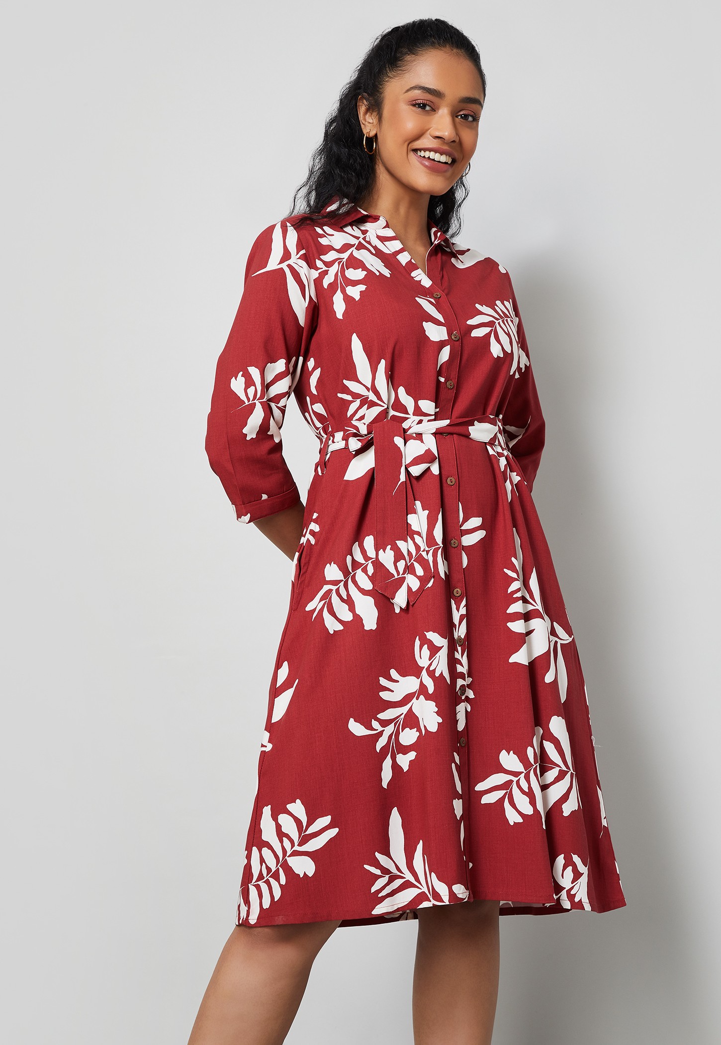 COLOUR ME Printed Shirt Dress-picture-50