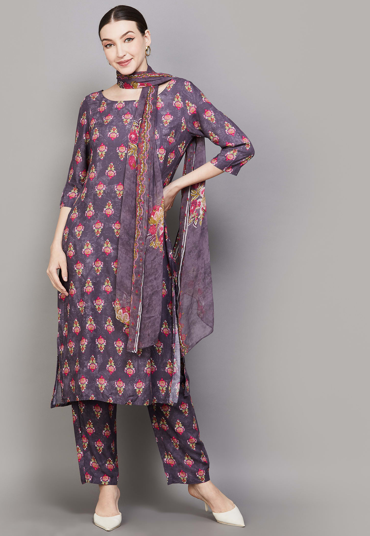 W Printed Straight Kurta Set-picture-19