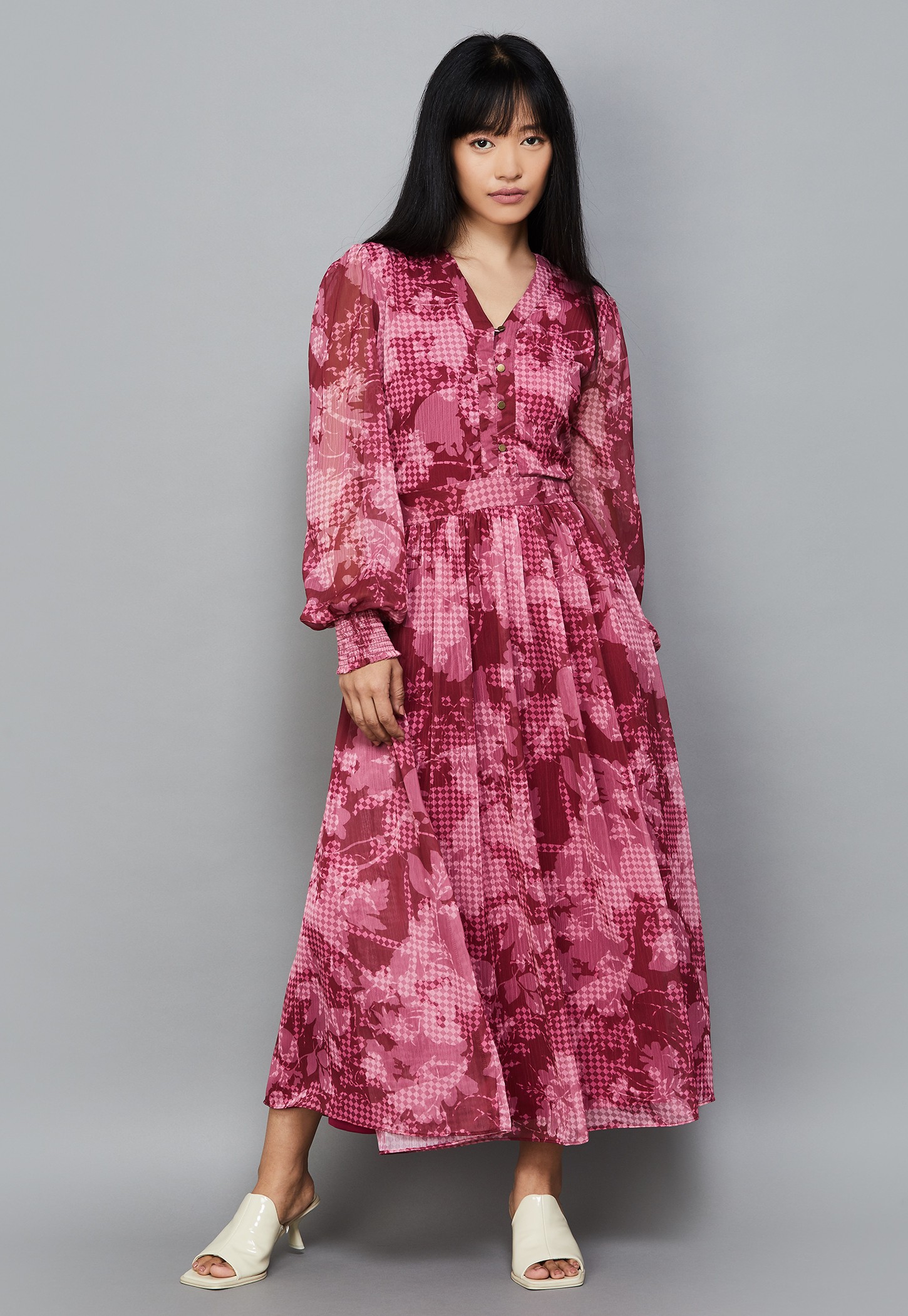 AND Printed A-Line Dress-picture-45