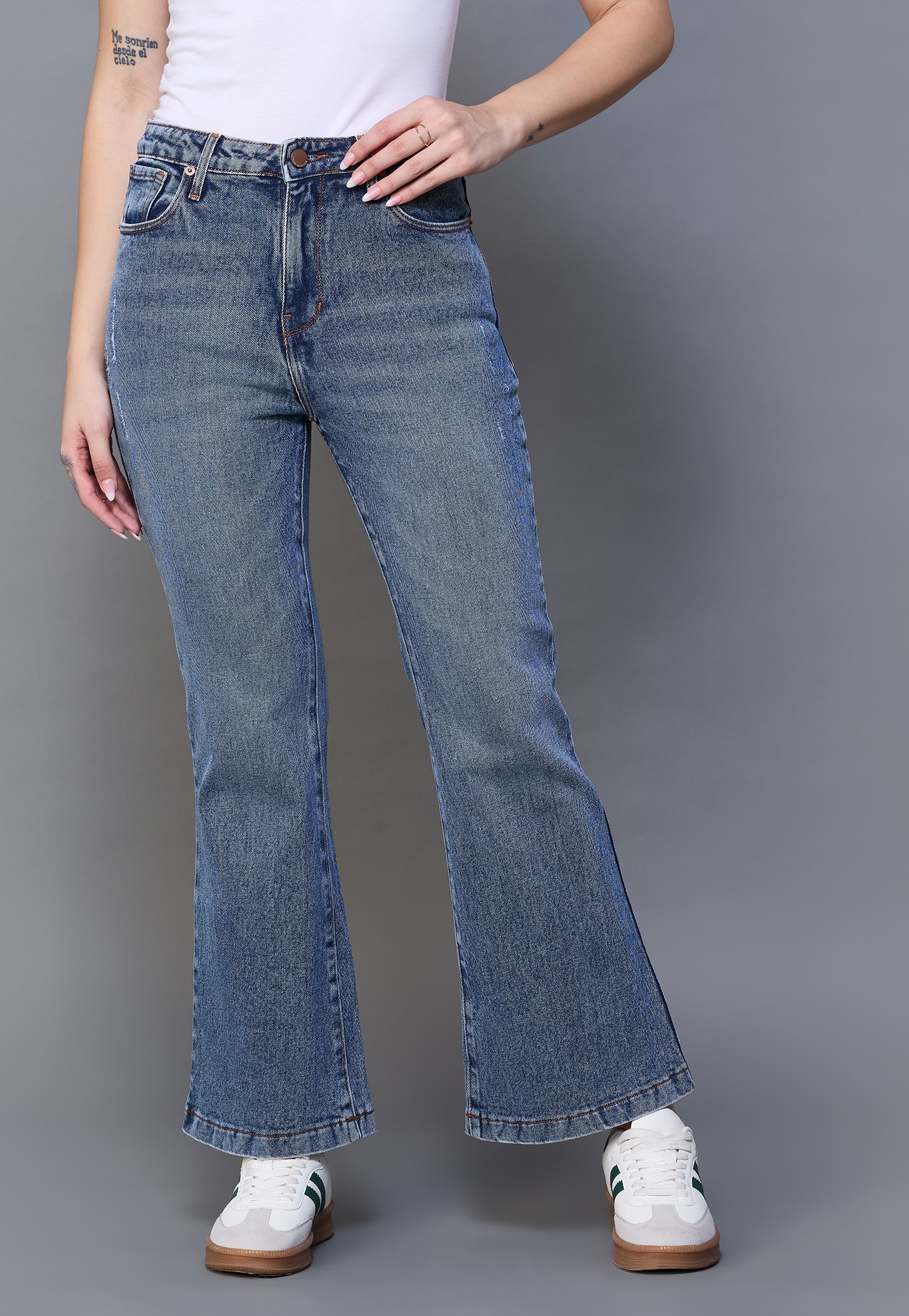 XPOSE Washed Flared Jeans-picture-19