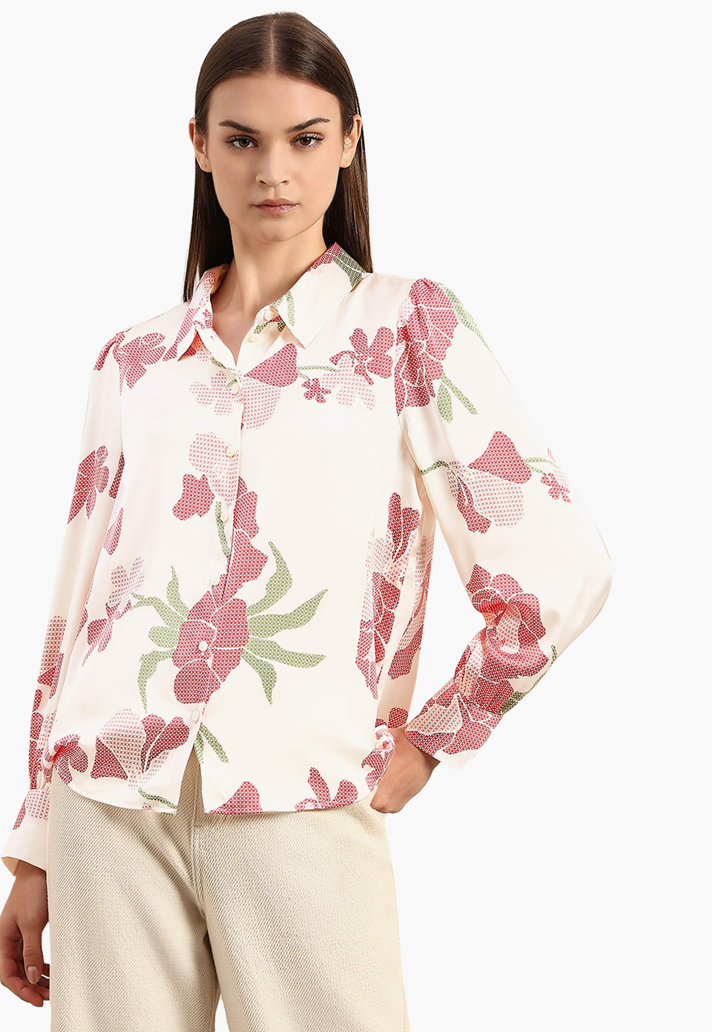 VERO MODA Floral Print Regular Fit Shirt-image-7