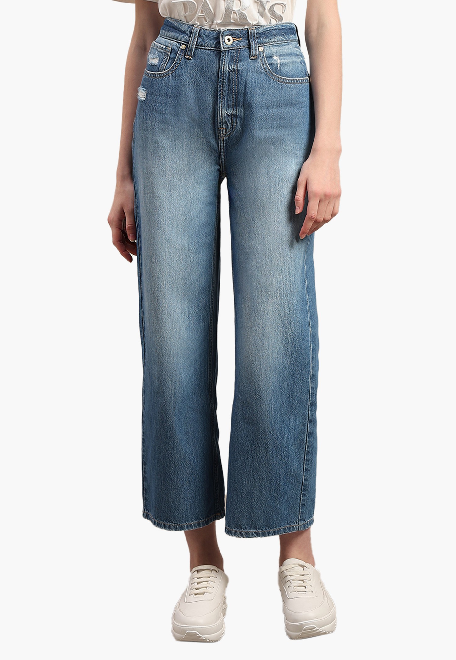 VERO MODA Stonewashed Wide Leg Jeans-picture-45