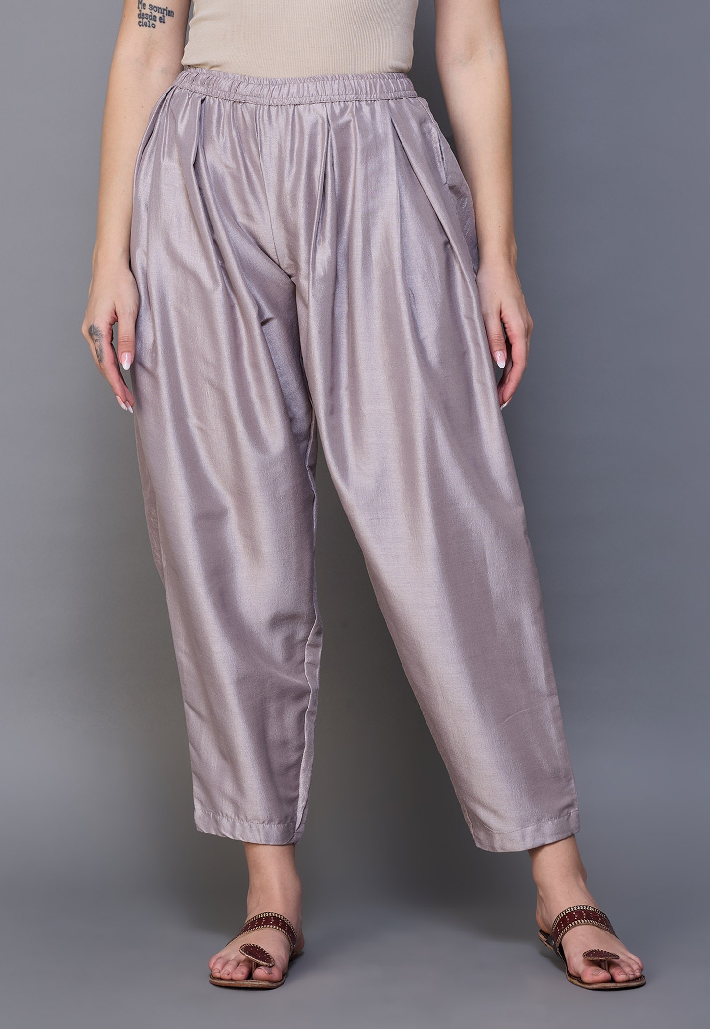BIBA Solid Straight Pants-picture-53