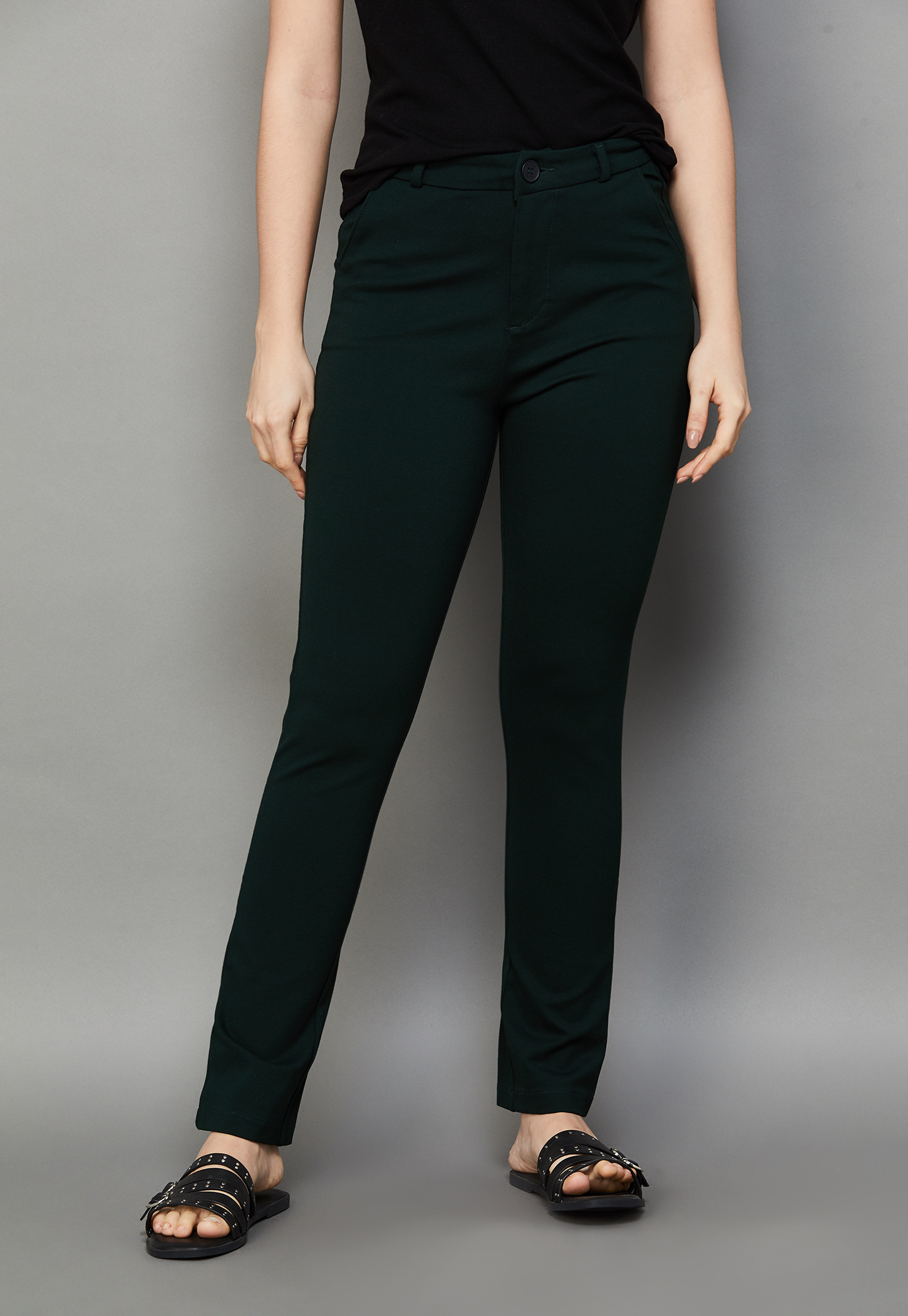 XPOSE Solid High Rise Trousers-picture-27