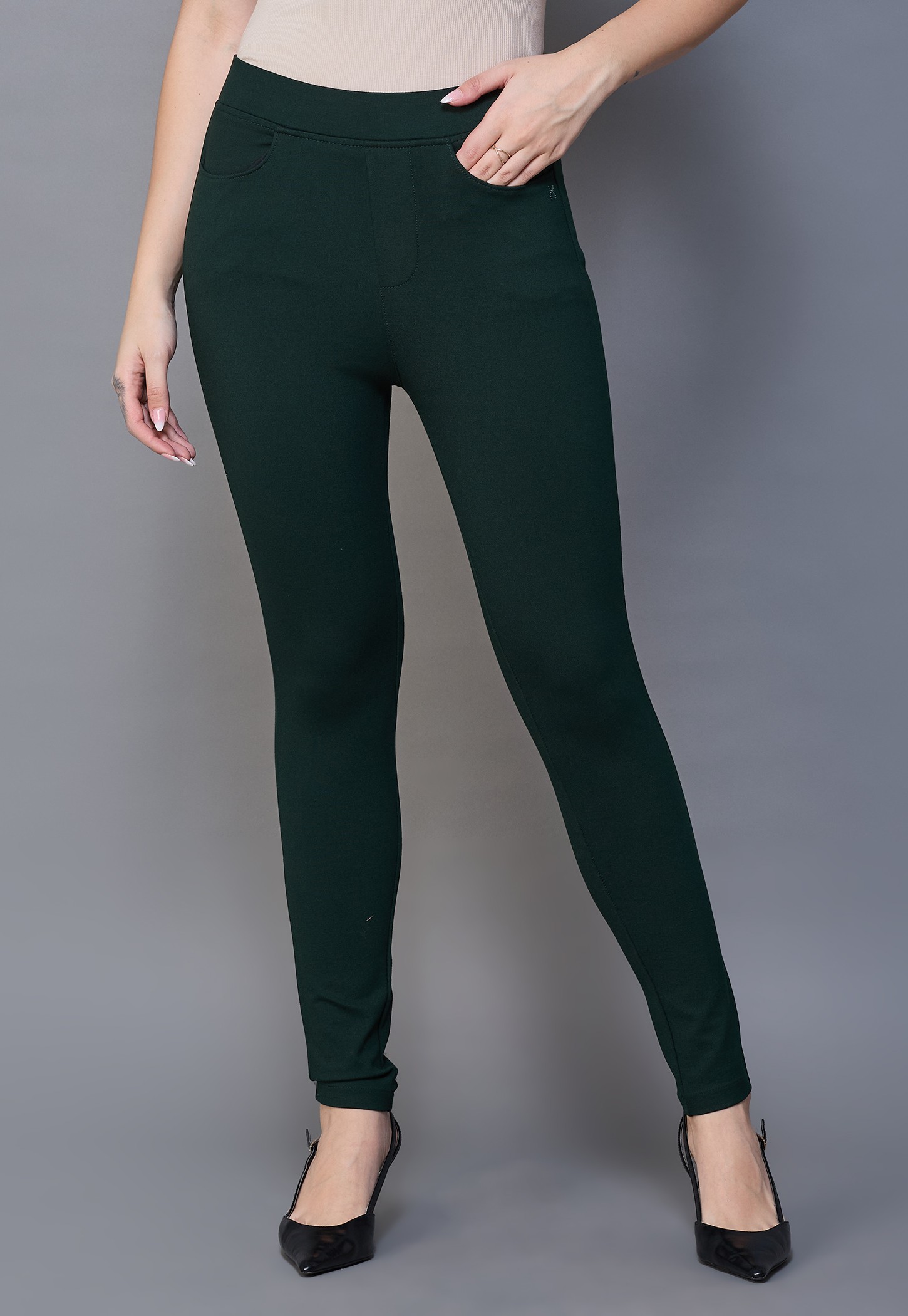 XPOSE Solid High Rise Treggings-picture-24