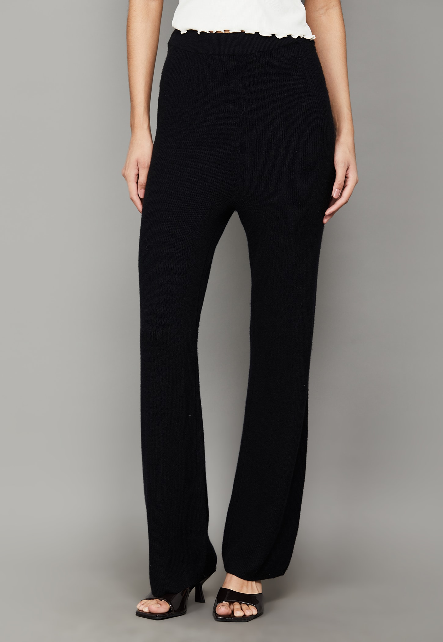 ONLY Knitted Wide-Leg Trousers-picture-13