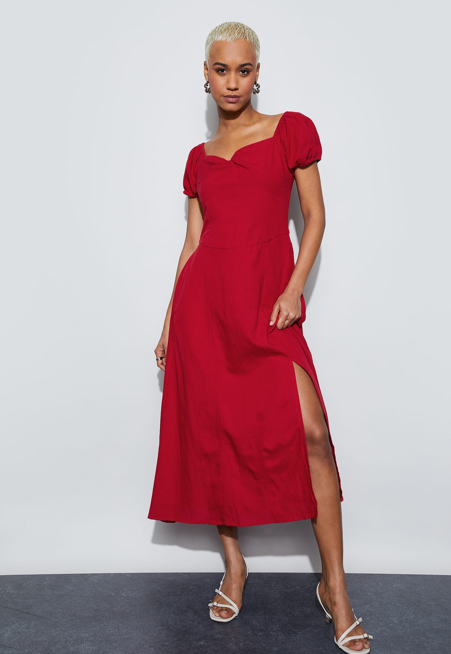 GINGER Slitted Fit & Flare Dress-picture-36