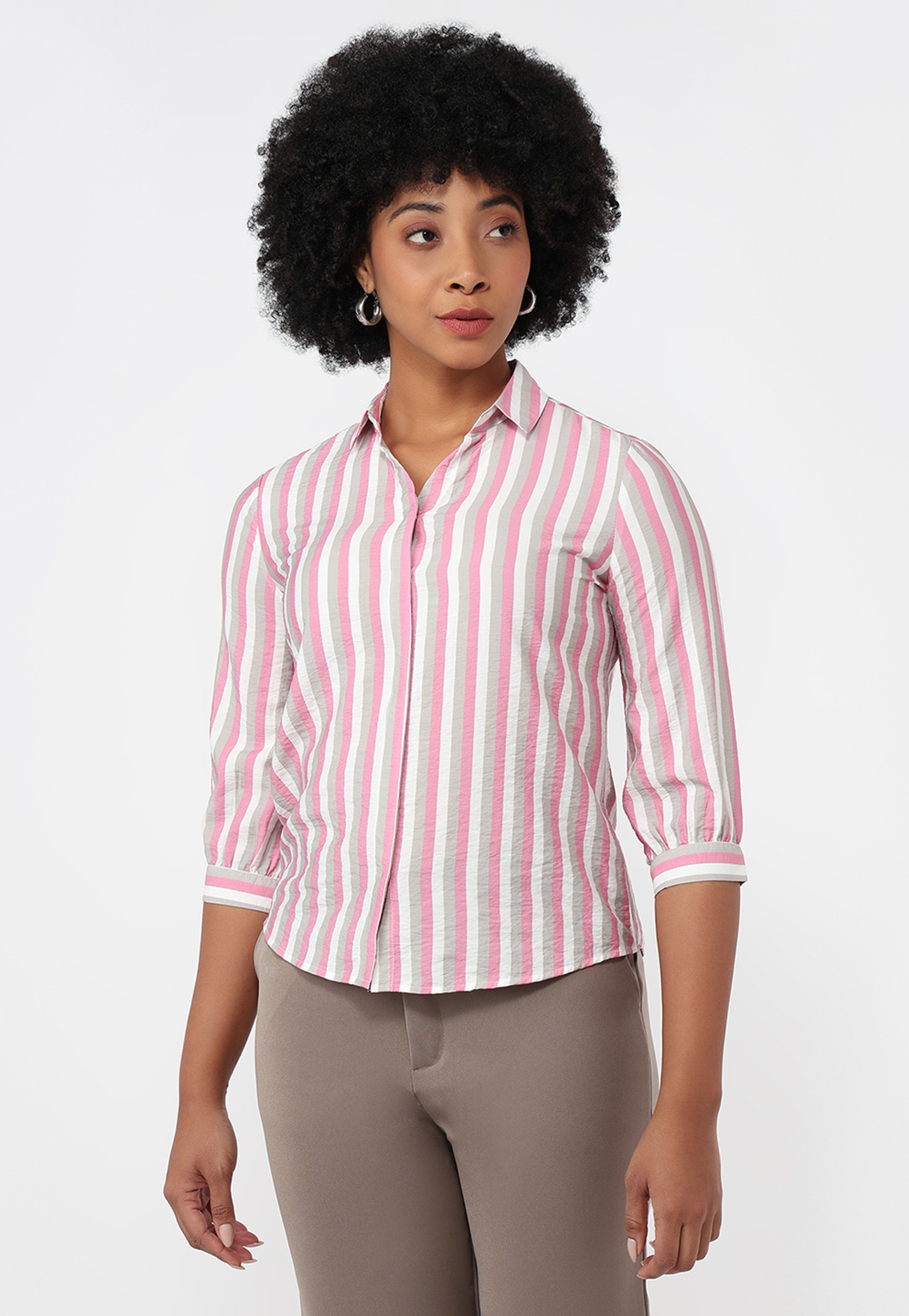 KRAUS Striped Slim Fit Shirt-image-2