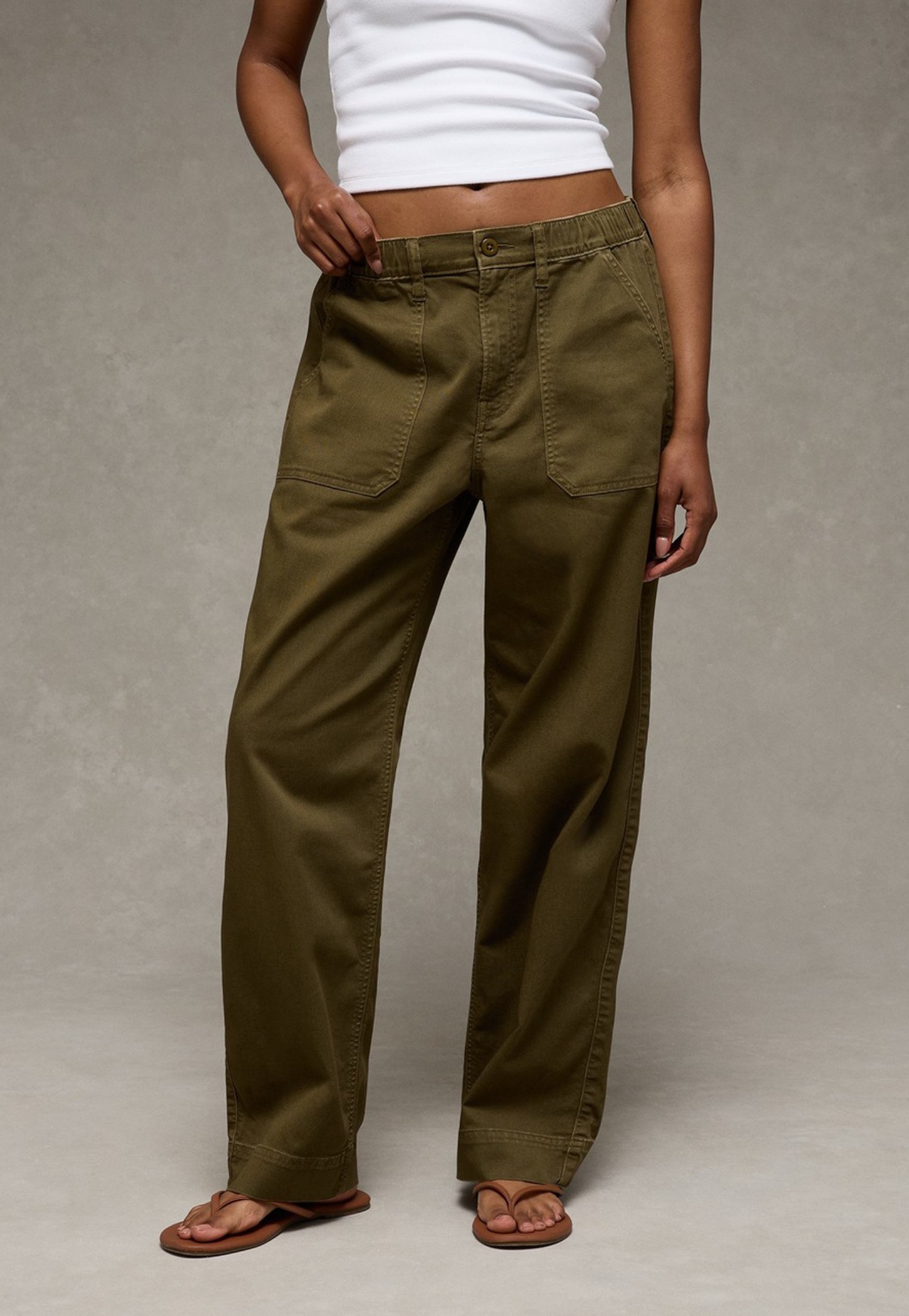 AMERICAN EAGLE Relaxed Fit Trousers-image-0