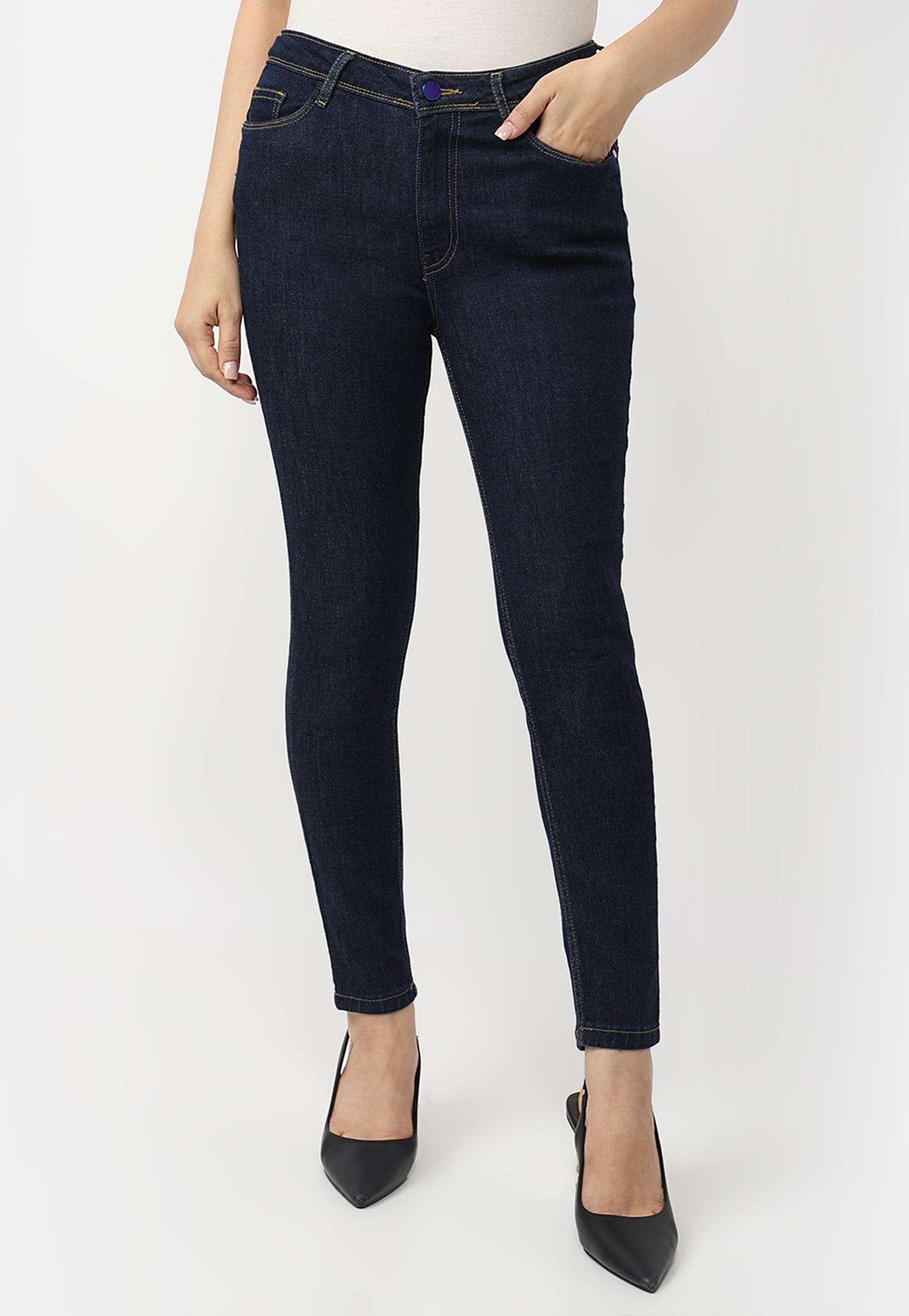 KRAUS Solid Skinny Fit Jeans-picture-49