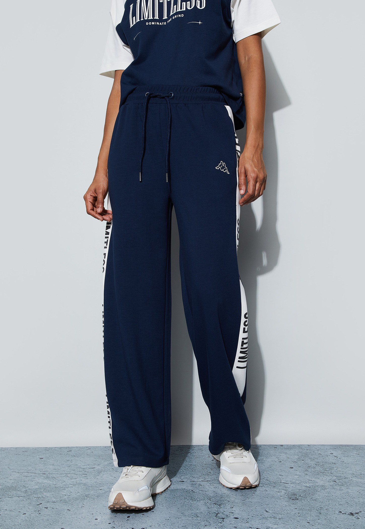 KAPPA Typography Print Elasticated Track Pants-image-3