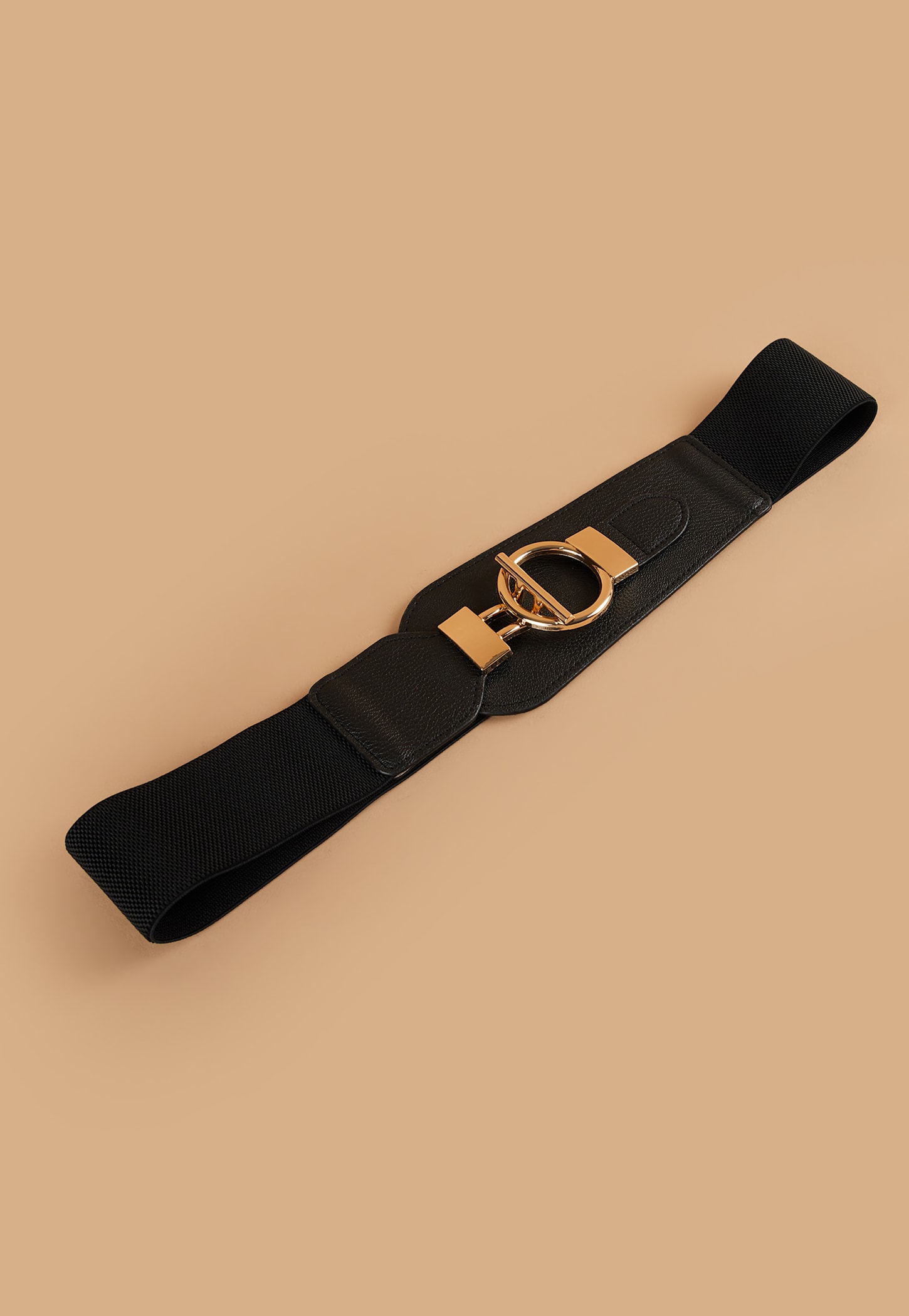 GINGER Woven Stretch Belt with Toggle Clasp-image-2