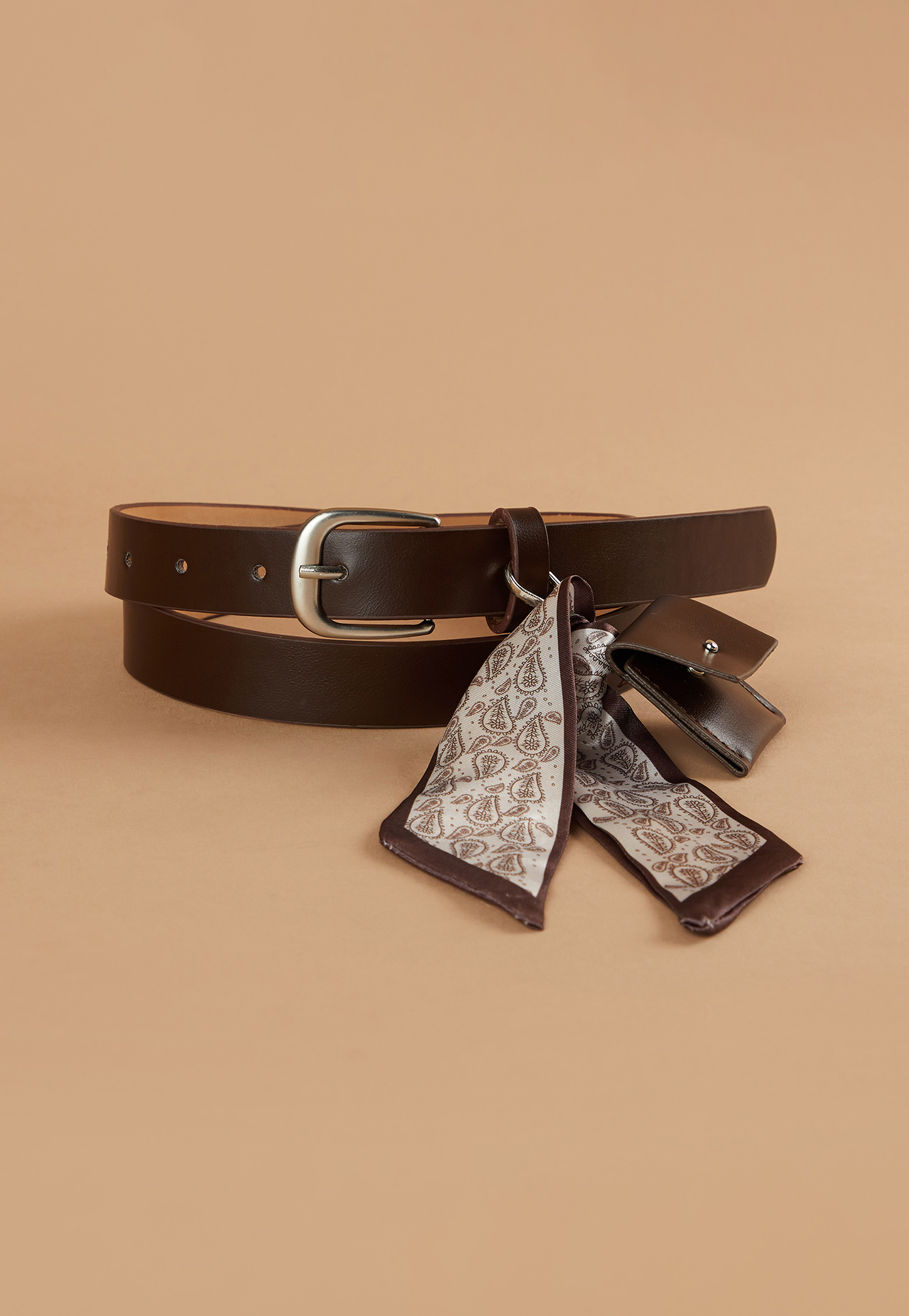 GINGER Belt with Scarf and Coin Pouch Accents-image-14