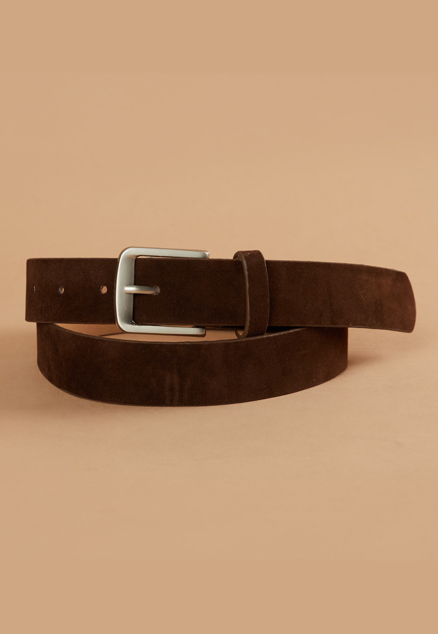 GINGER Faux Suede Belt with Scarf Accent-image-18