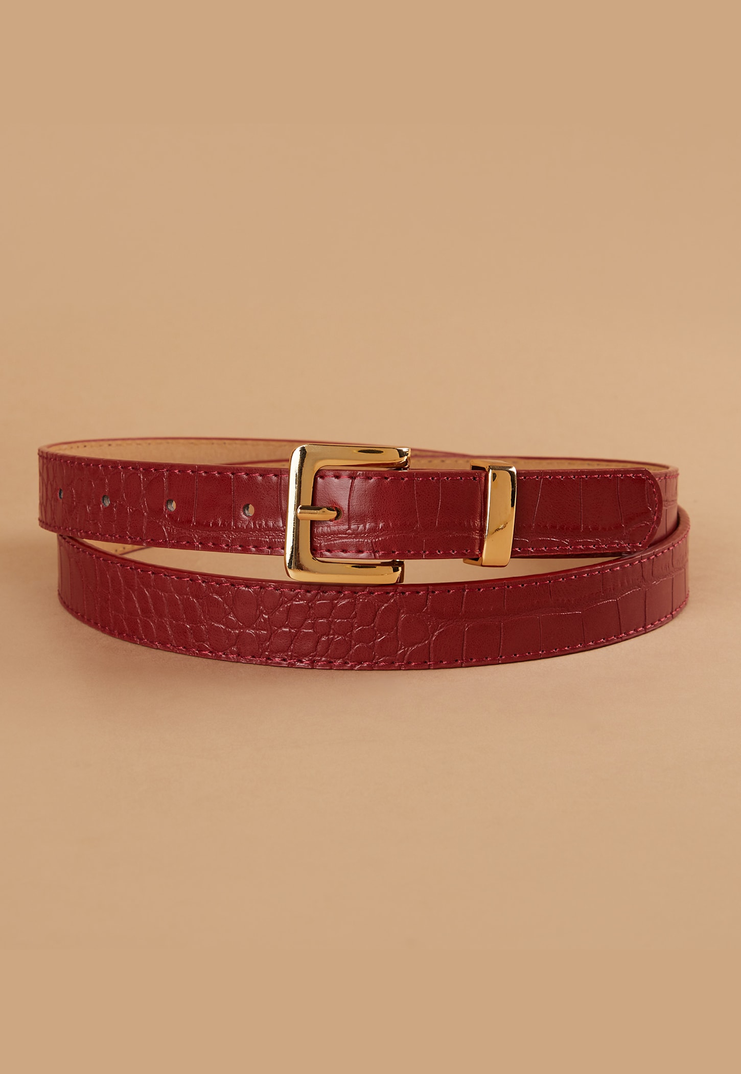 GINGER Croc Embossed Belt-picture-21