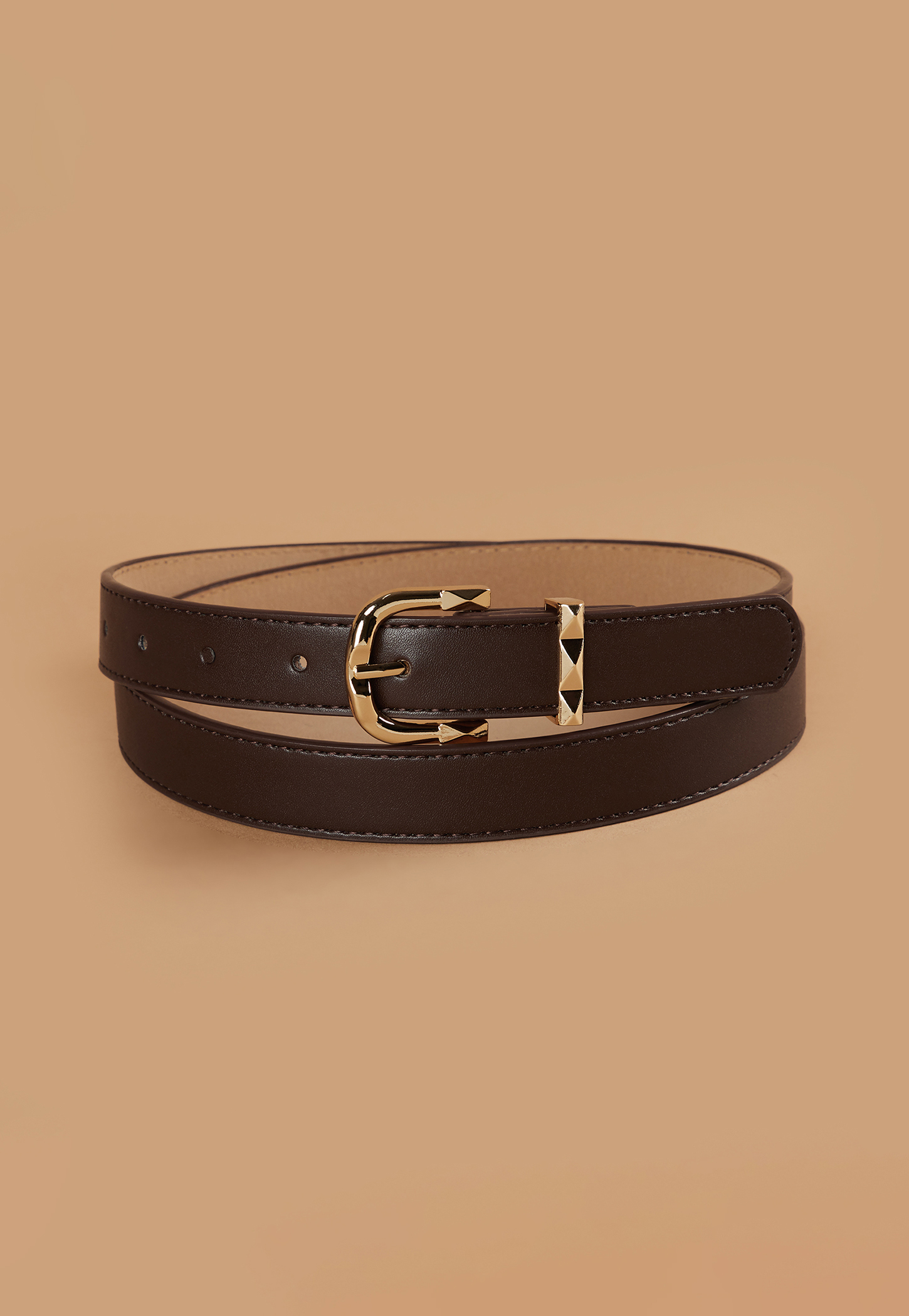 GINGER Solid Belt with Decorative Buckle-picture-26