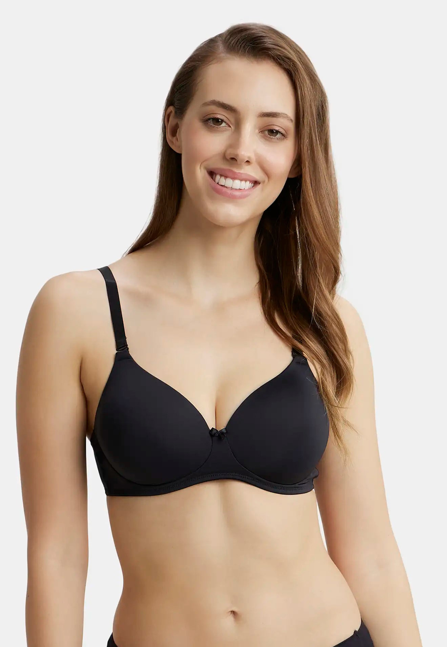 JOCKEY Solid Padded Non-Wired Balconette Bra-picture-24