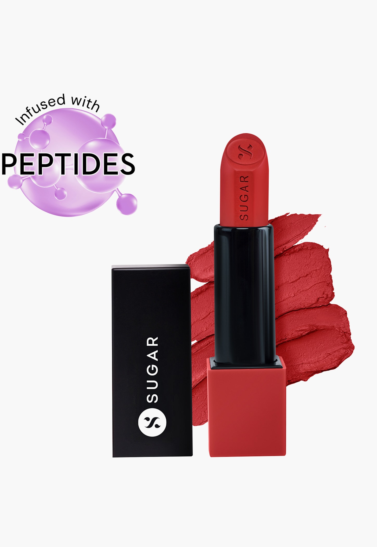SUGAR Glide Peptide Serum Lipstick - 04 Cairo Crimson - 4.2g-picture-47