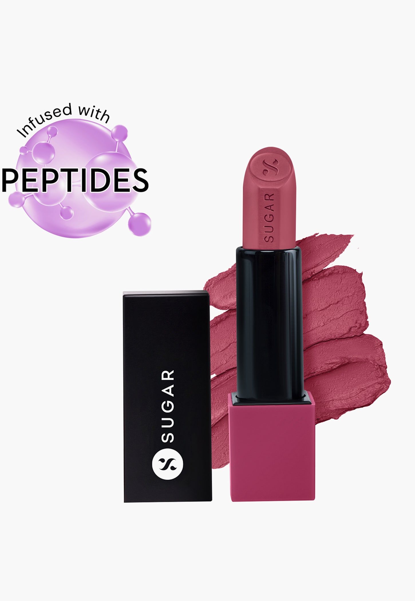 SUGAR Glide Peptide Serum Lipstick - 05 Parisian Pink - 4.2g-picture-17