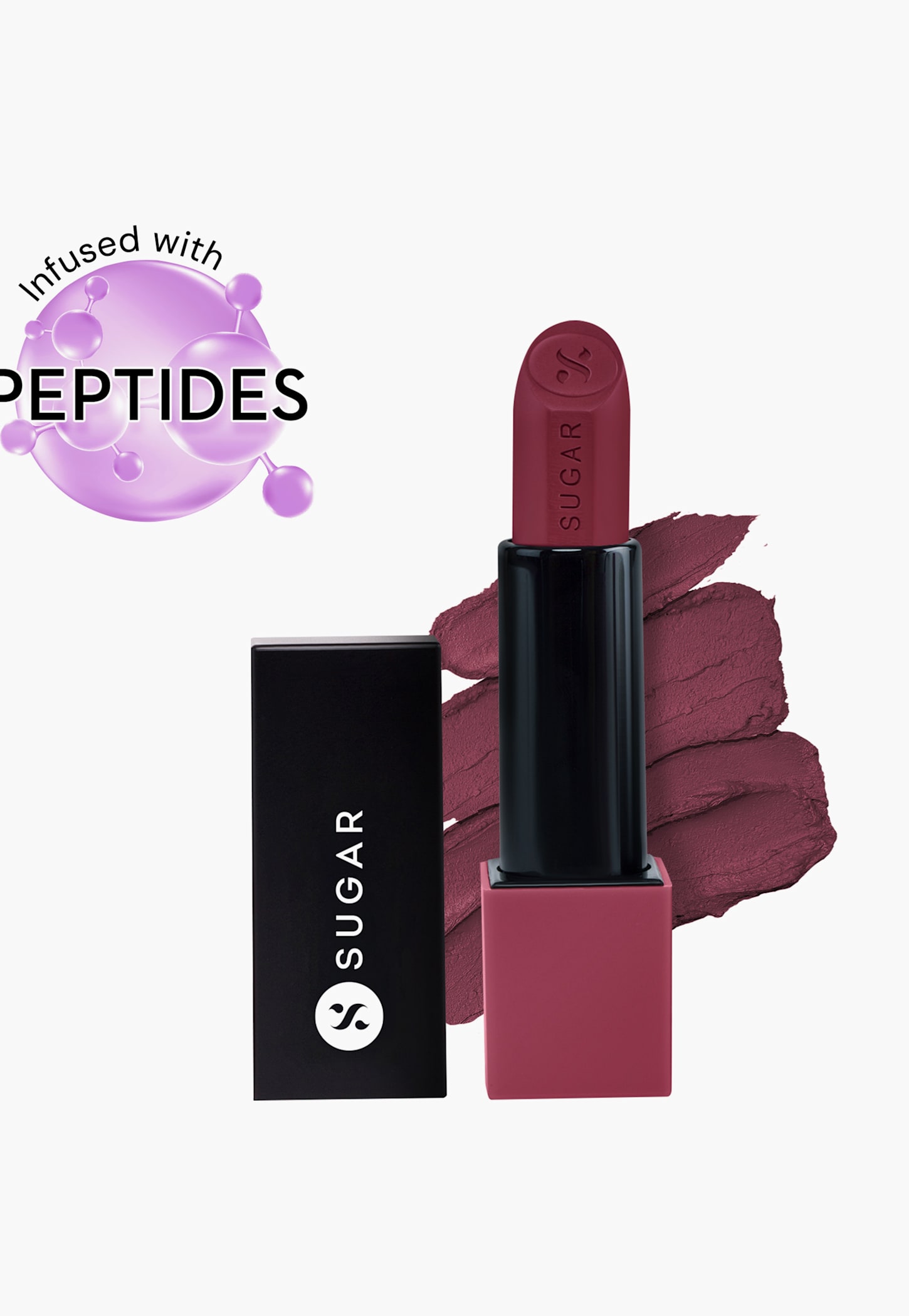 SUGAR Glide Peptide Serum Lipstick - 06 Moscow Mulberry - 4.2g-picture-52