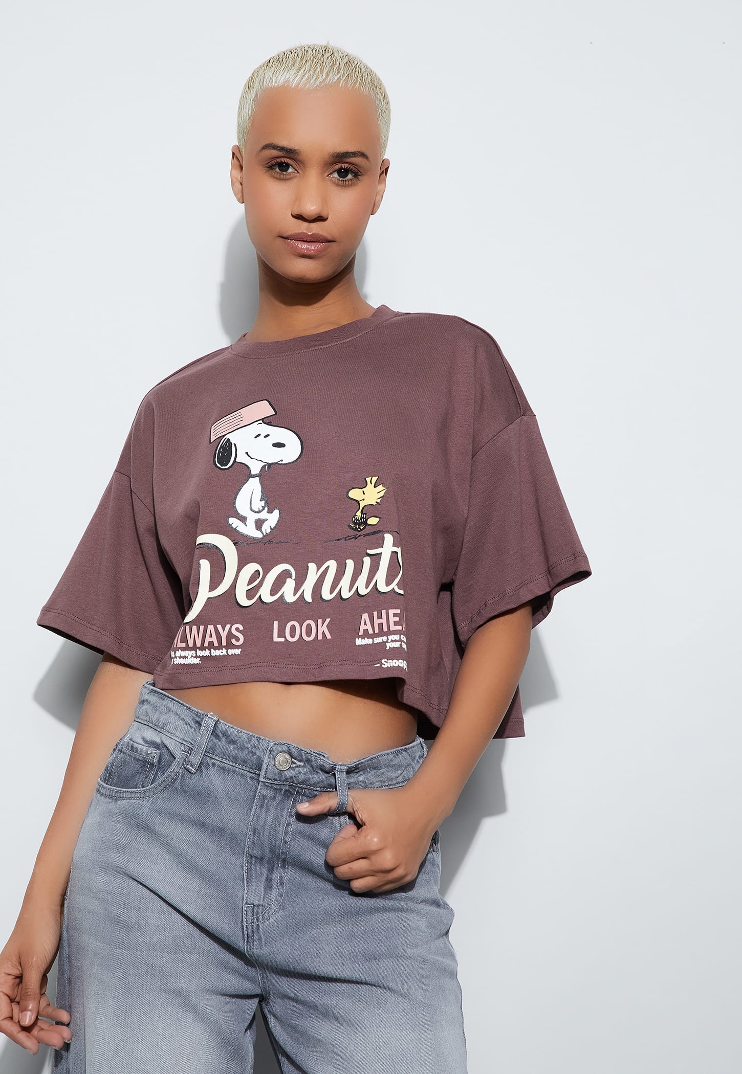 GINGER Snoopy Crop T-shirt-picture-44