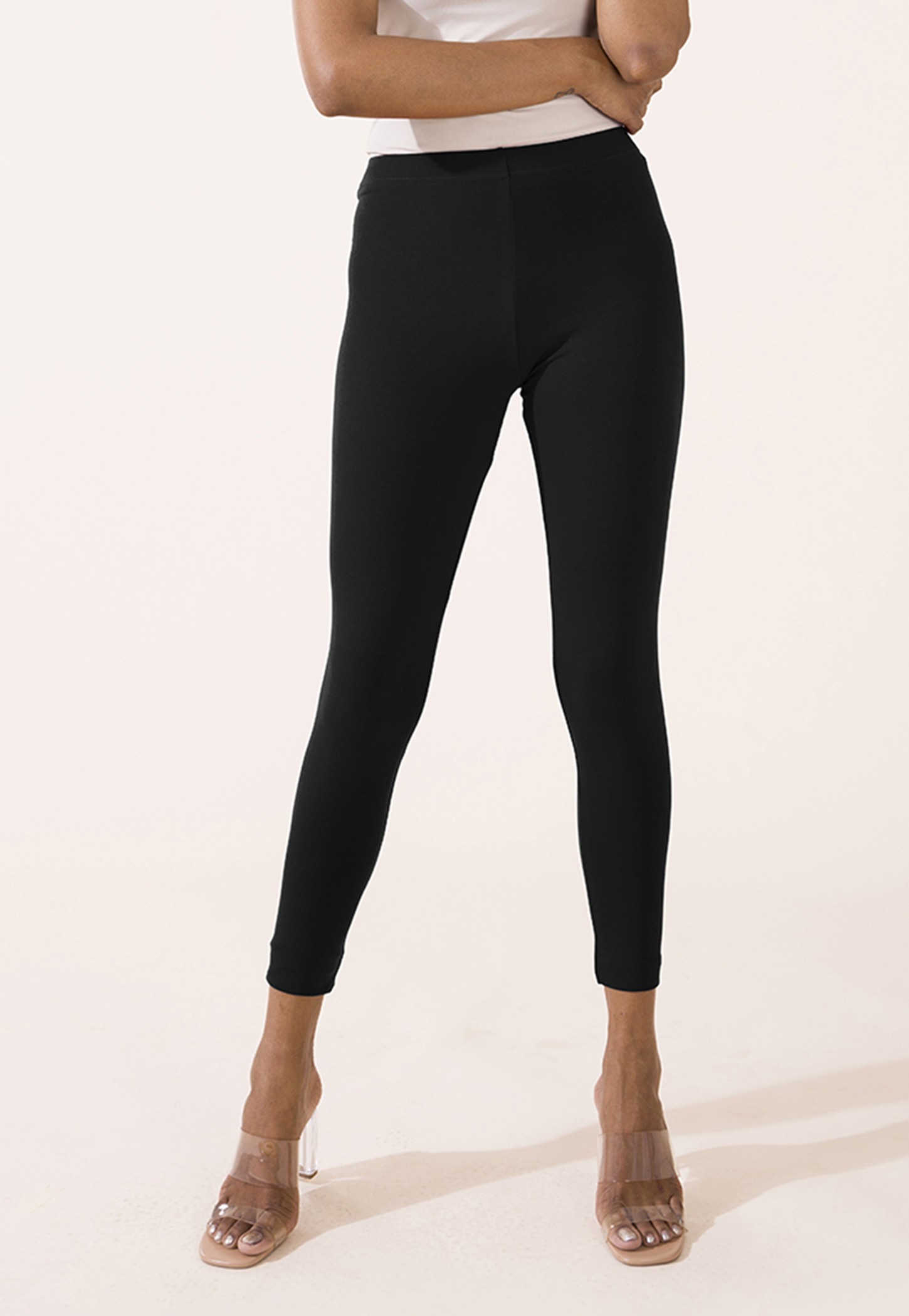 GO COLORS Solid Leggings-picture-28