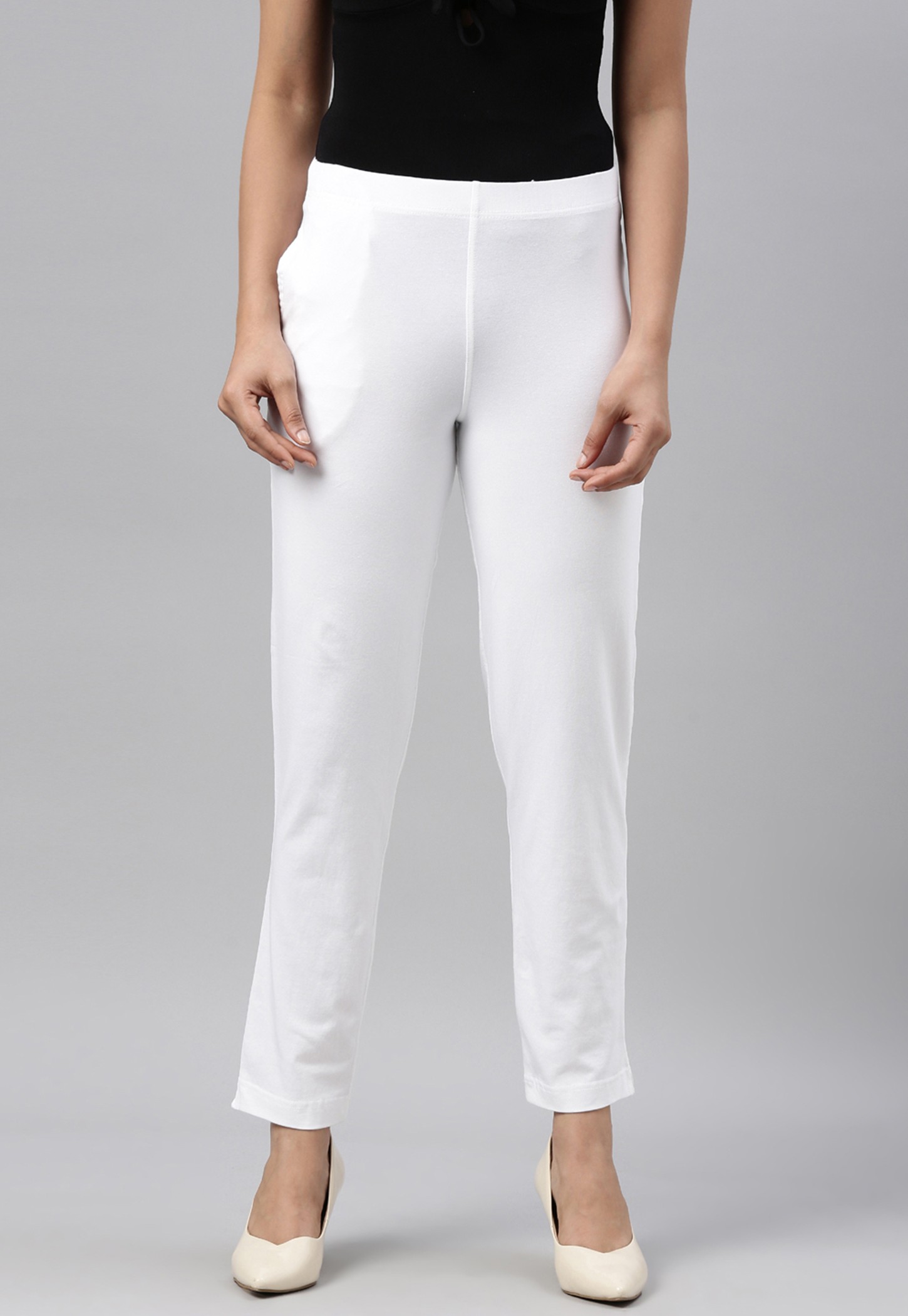 GO COLORS Solid Straight Pants-picture-11