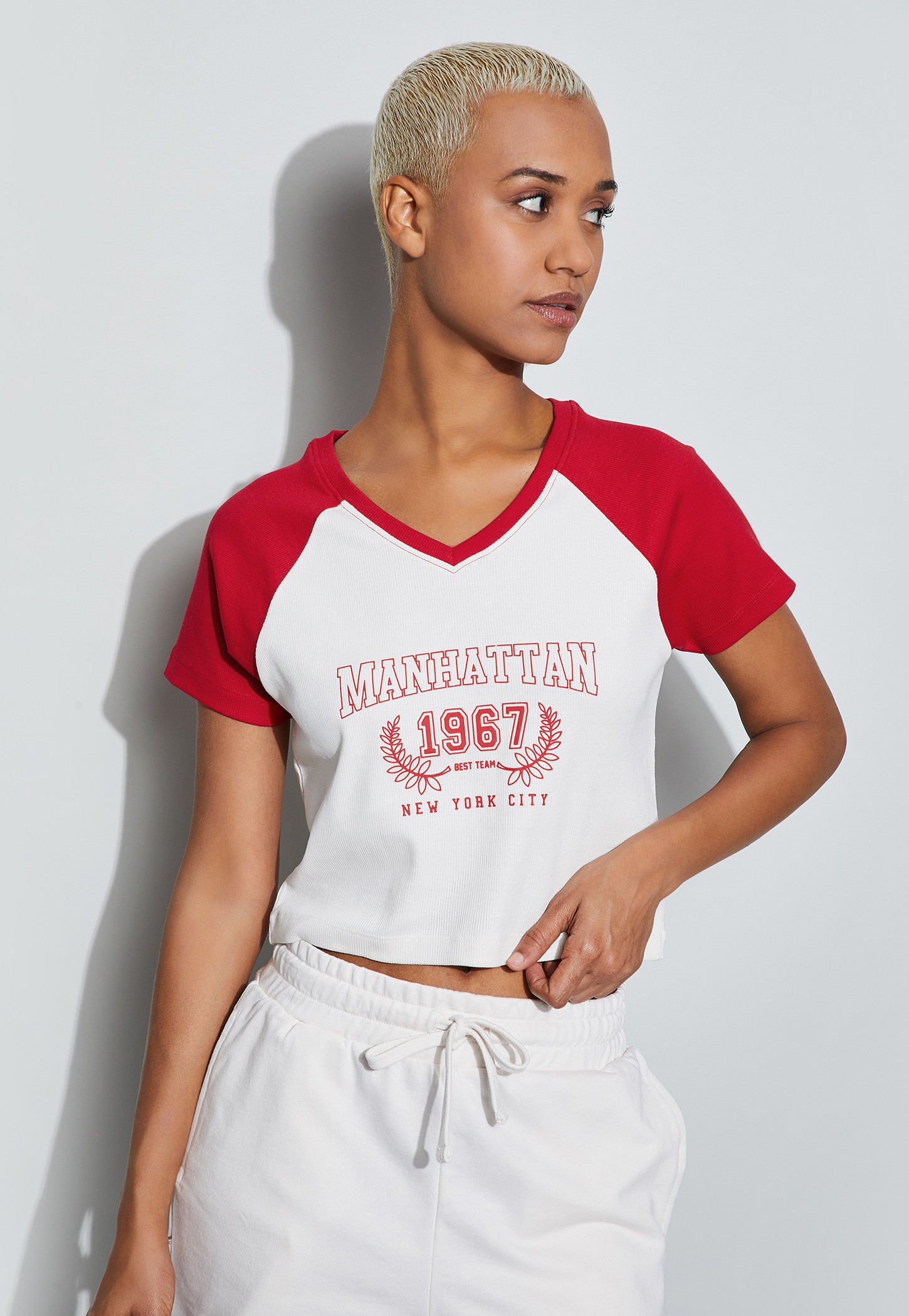 KAPPA Printed Cropped T-shirt-picture-54