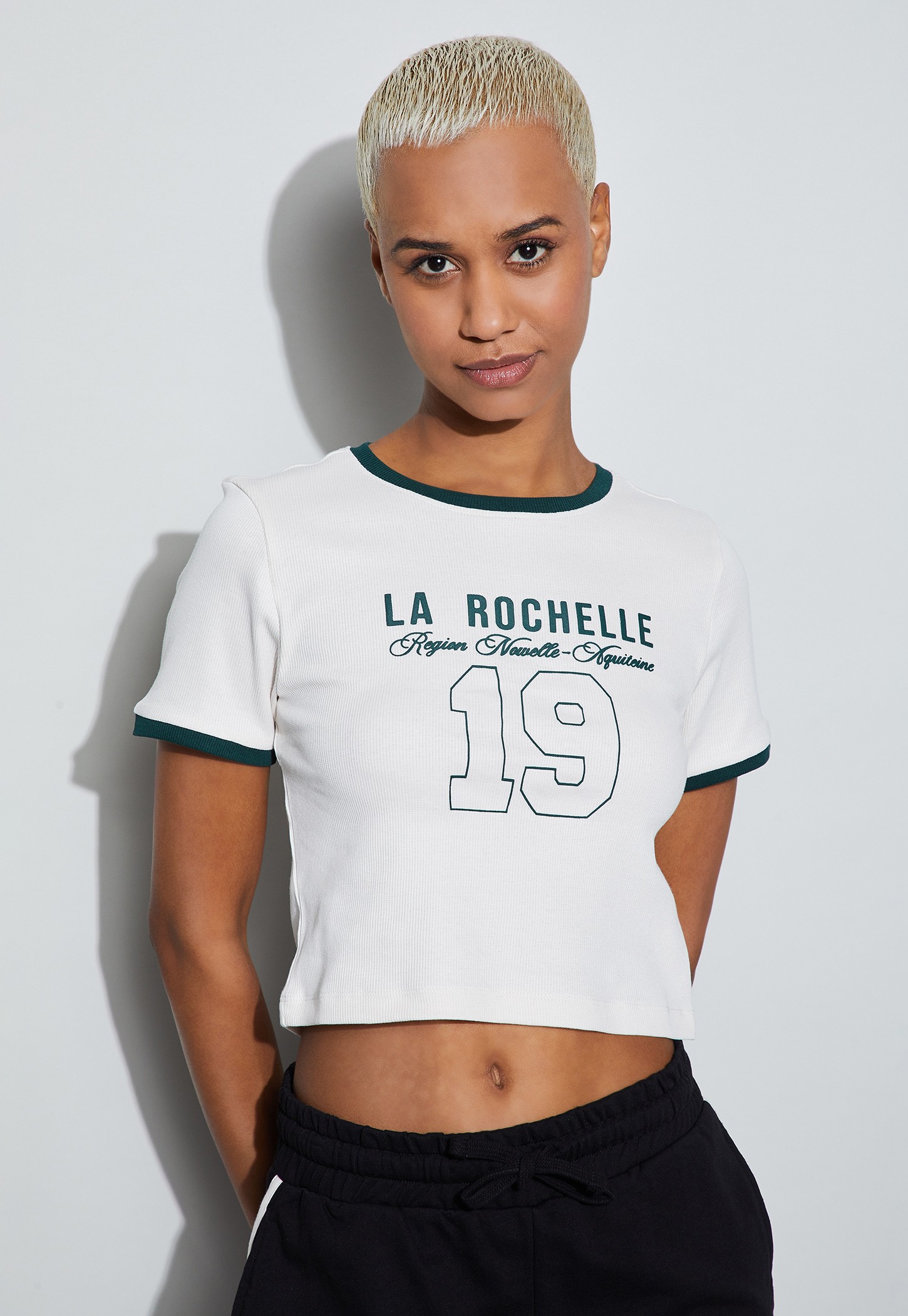 KAPPA Printed Crop Sports T-shirt