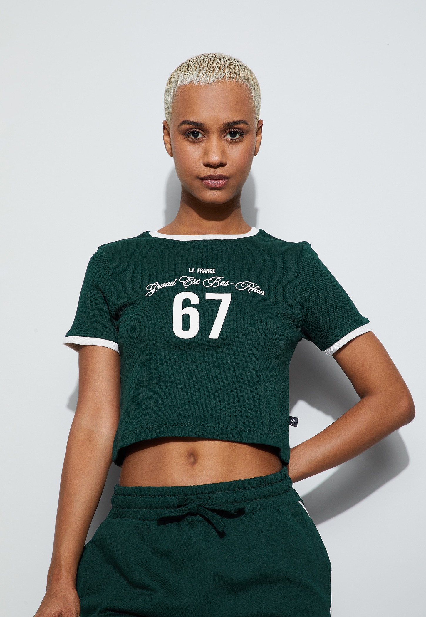 KAPPA Printed Crop Sports T-shirt