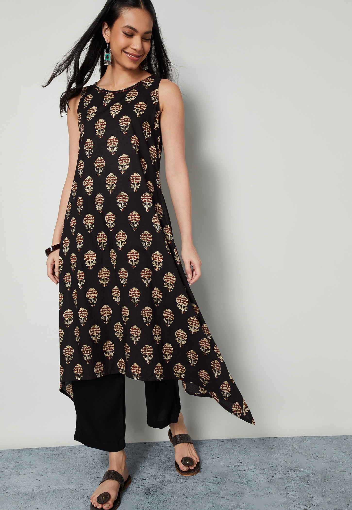 MELANGE Ethnic Motif A-Line Kurta-image-29