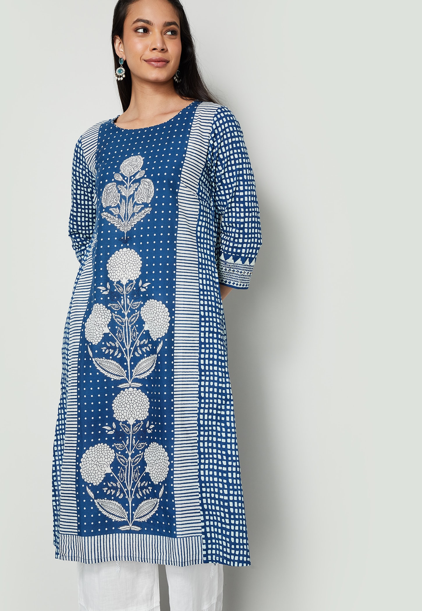 MELANGE Printed Straight Kurta-picture-27