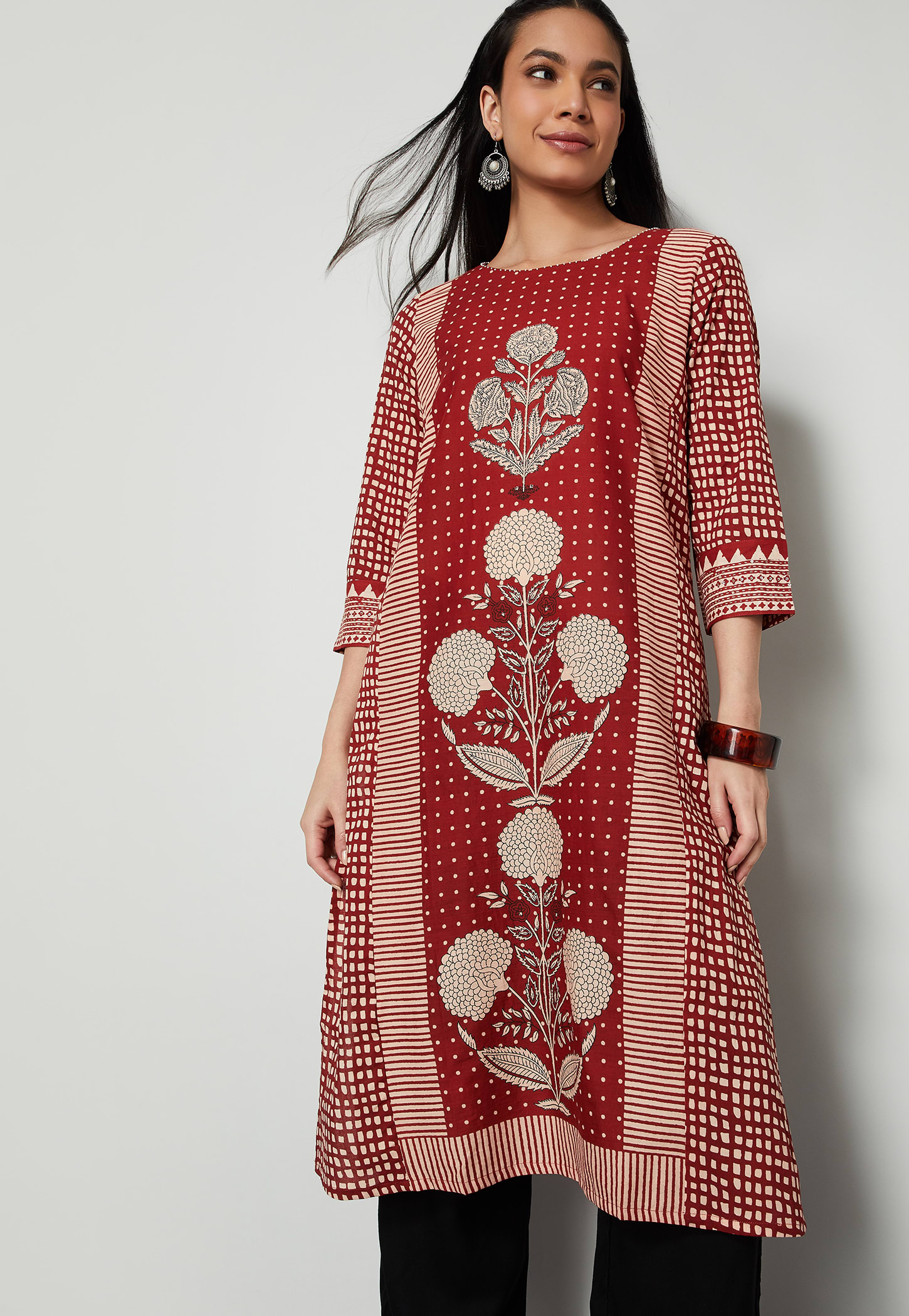 MELANGE Printed Straight Kurta-picture-32