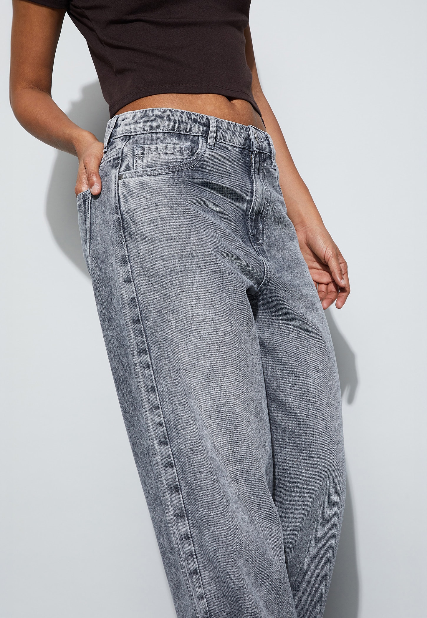 GINGER Washed Wide Leg Jeans-picture-45