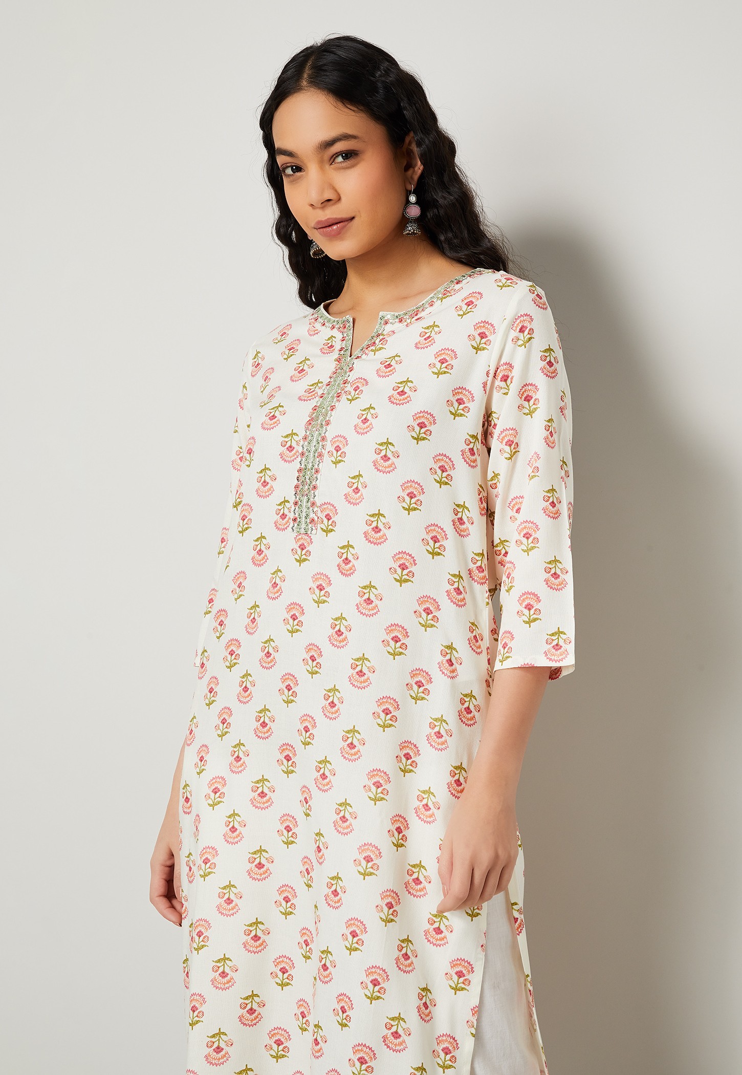 MELANGE Ethnic Motif Straight Kurta-picture-48