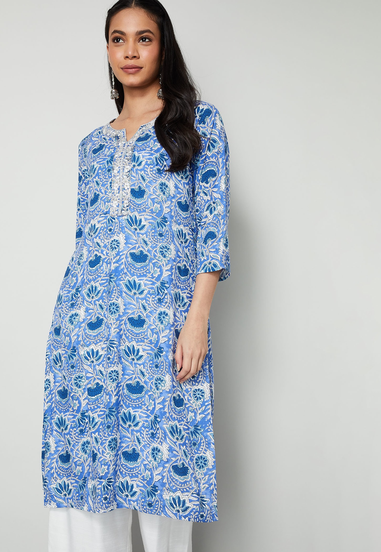 MELANGE Printed Straight Kurta-picture-39